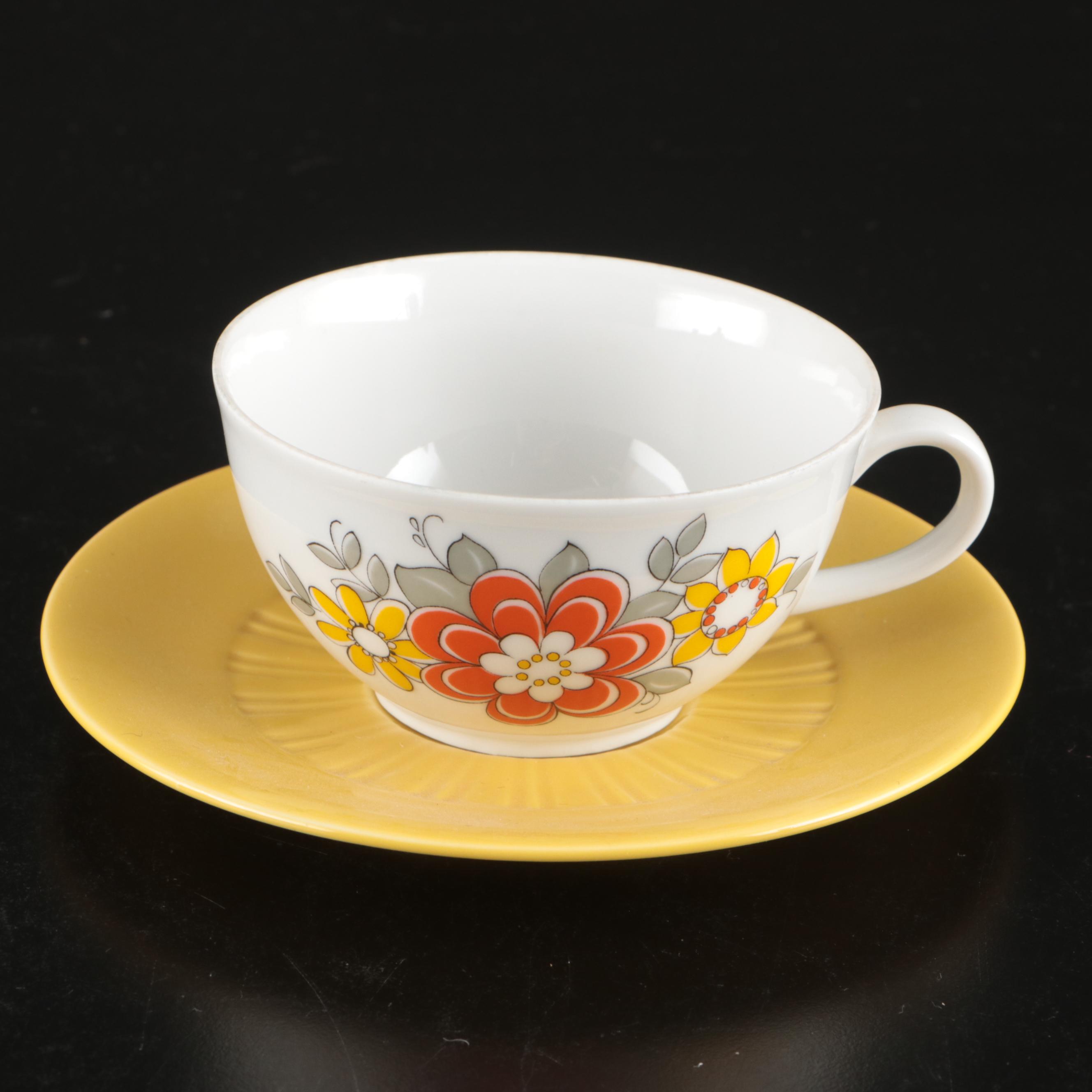 Seltmann Mid Century Modern Style "Dolly" German Porcelain Dinnerware