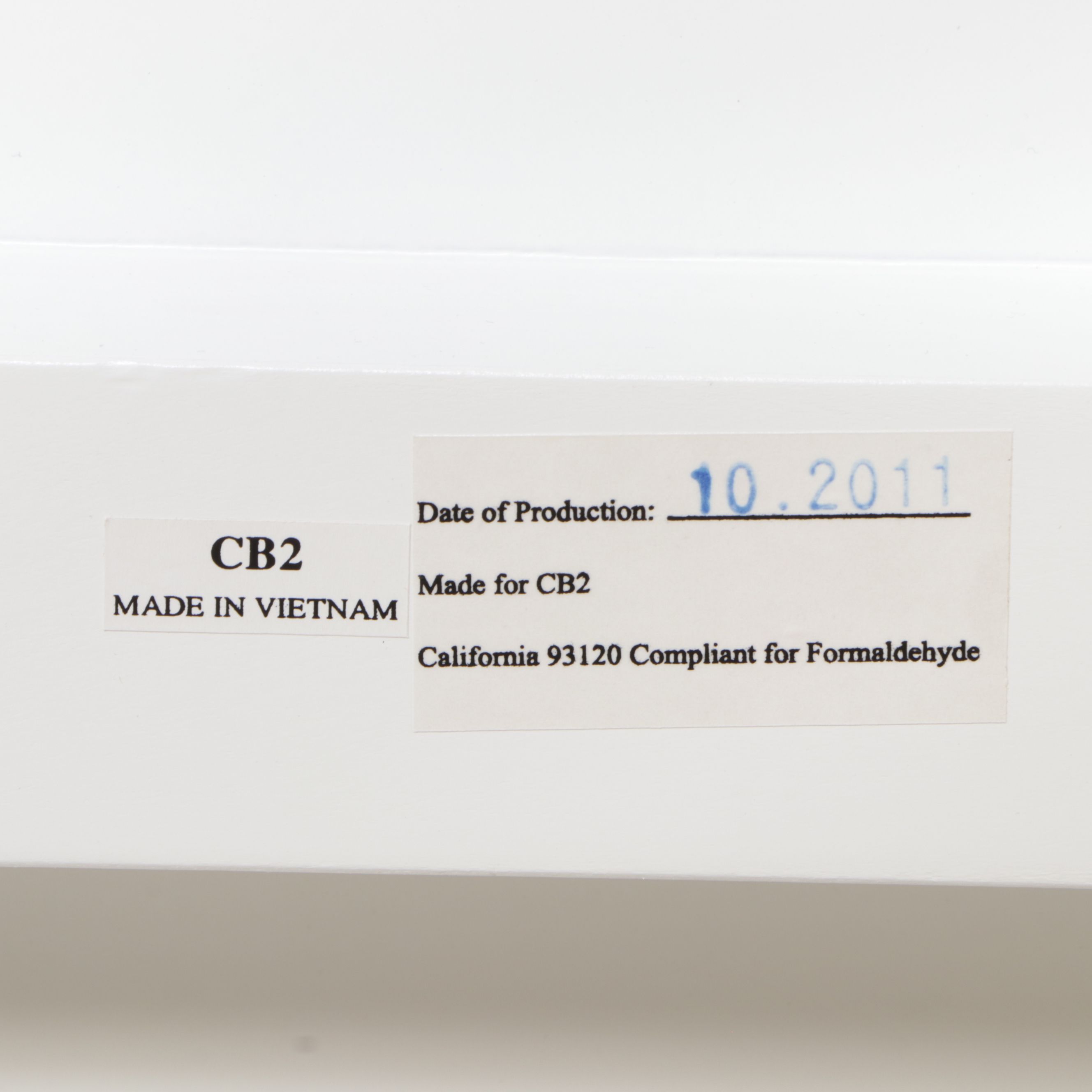 Jannis Ellenberger for CB2 "Trine" White Lacquer and Ash Valet Bench