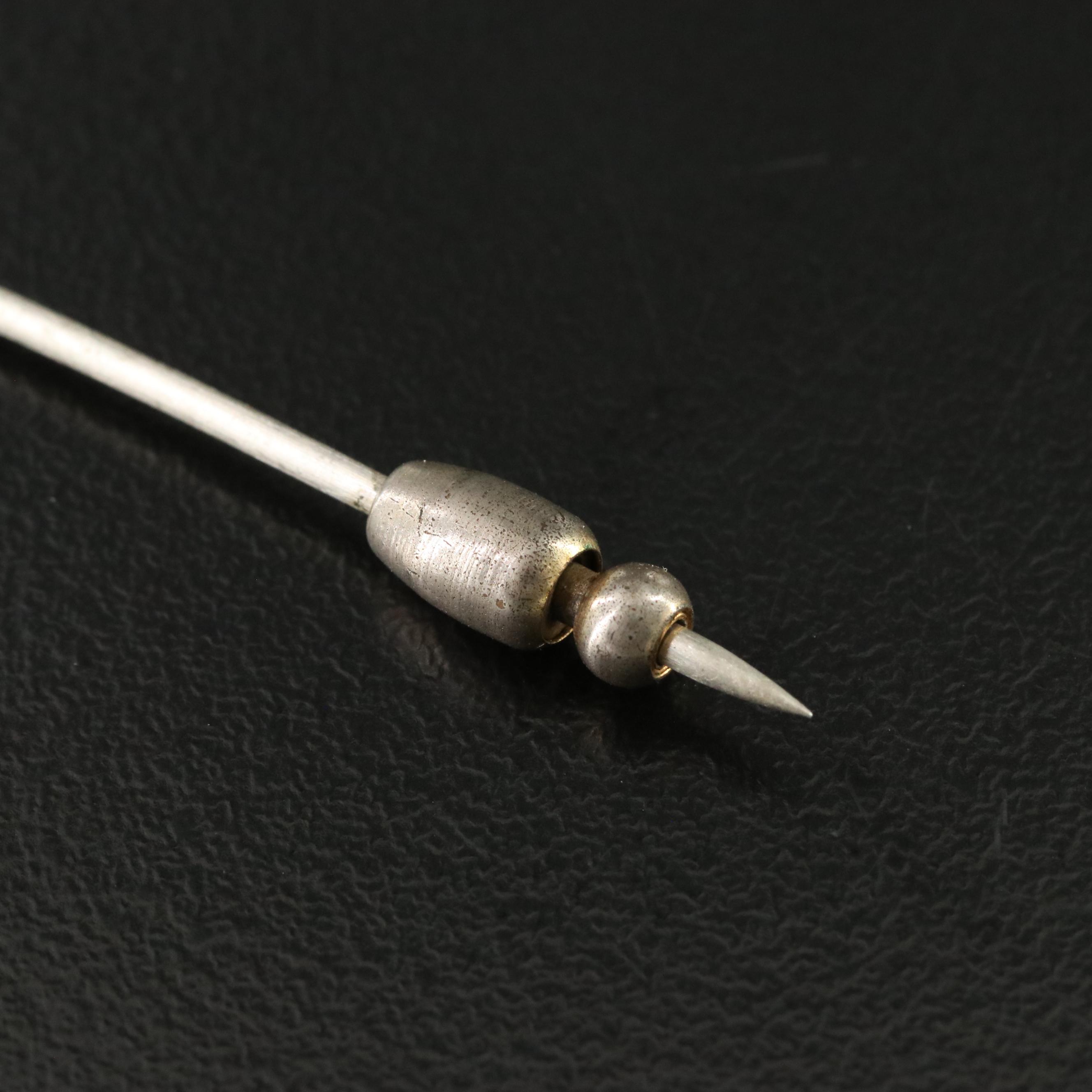 Vintage 14K 0.19 CT Diamond Stickpin