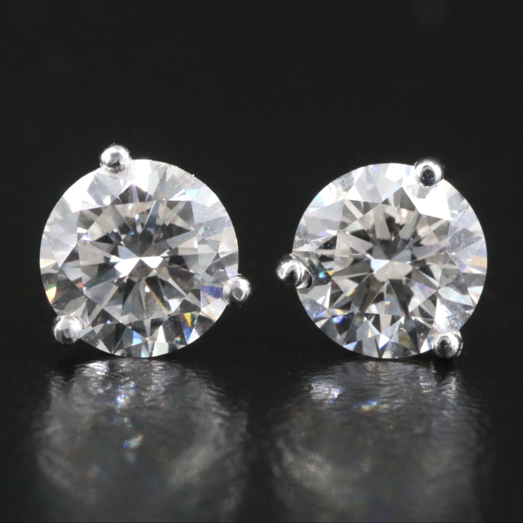 14K 2.00 CTW Lab Grown Diamond Earrings