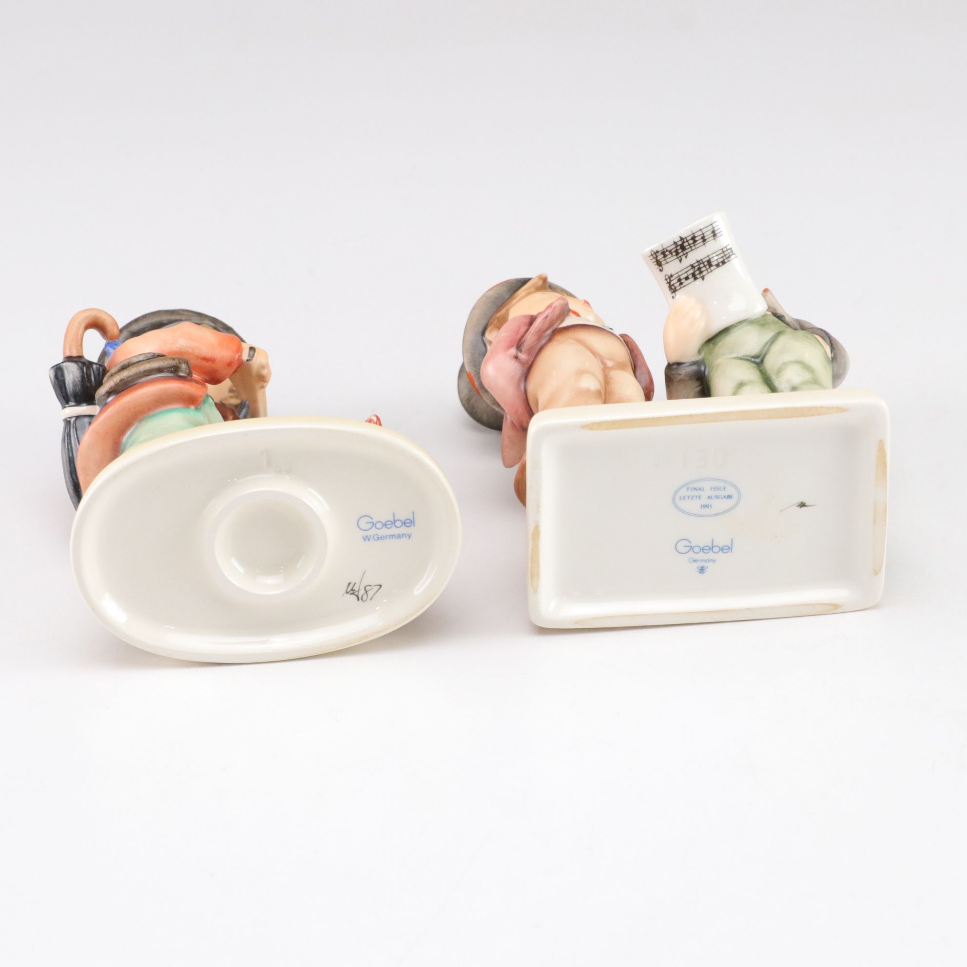 Goebel "Duet!" and "Puppy Love" with More Hummel Porcelain Musician Figurines