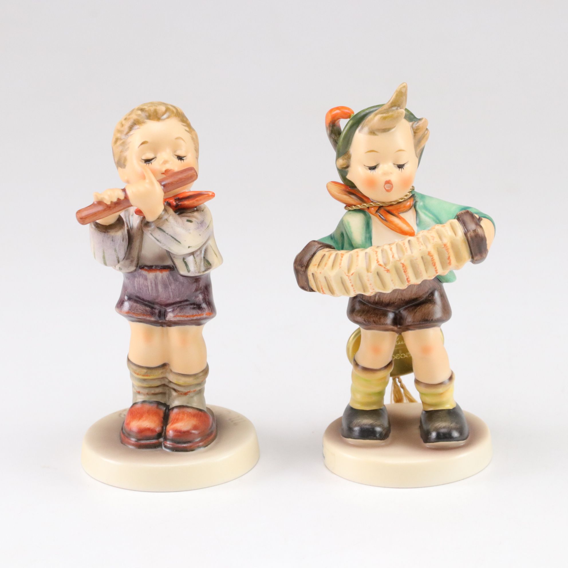 Goebel "Duet!" and "Puppy Love" with More Hummel Porcelain Musician Figurines