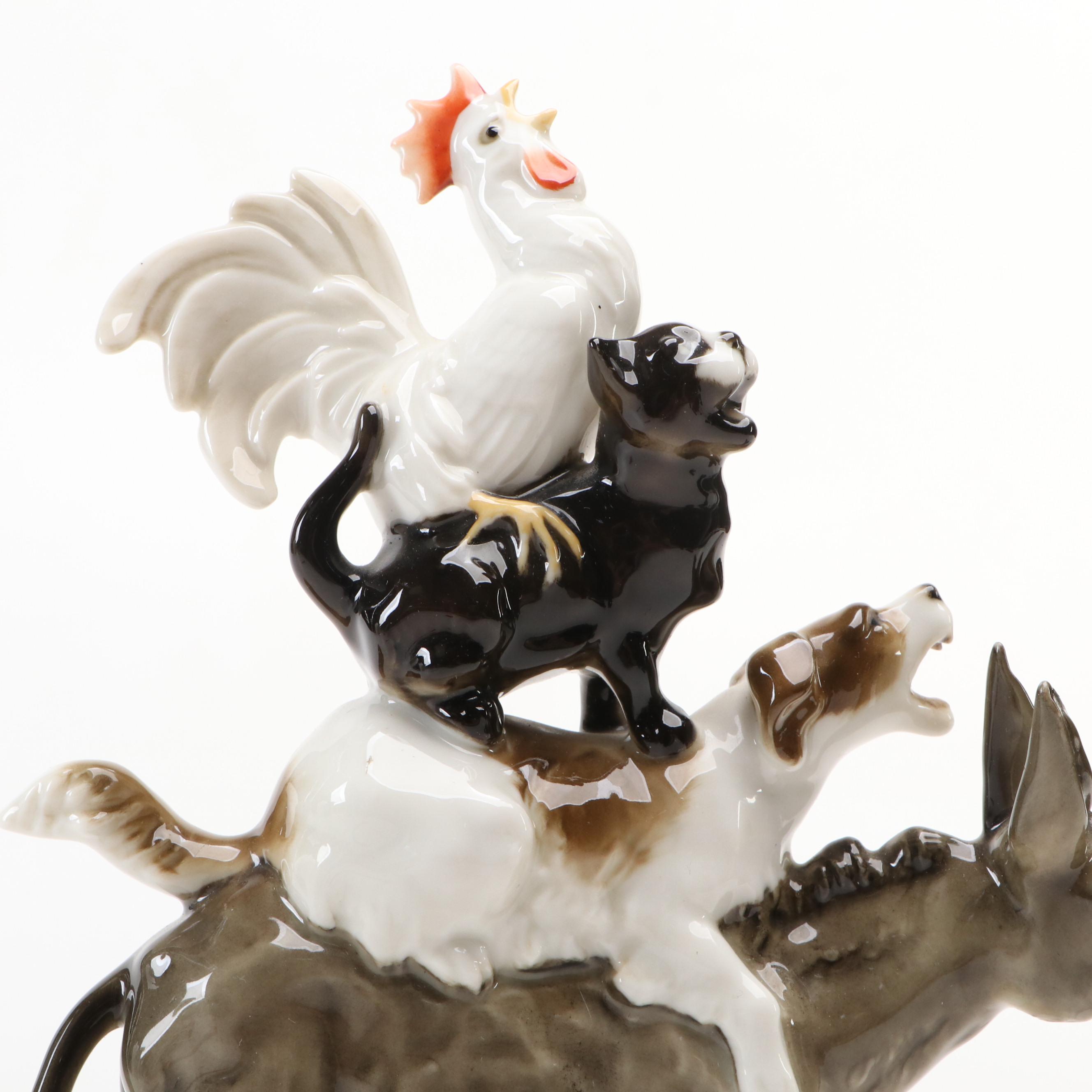 Hutschenreuther "Bremen Town Musicians" Porcelain Figurine