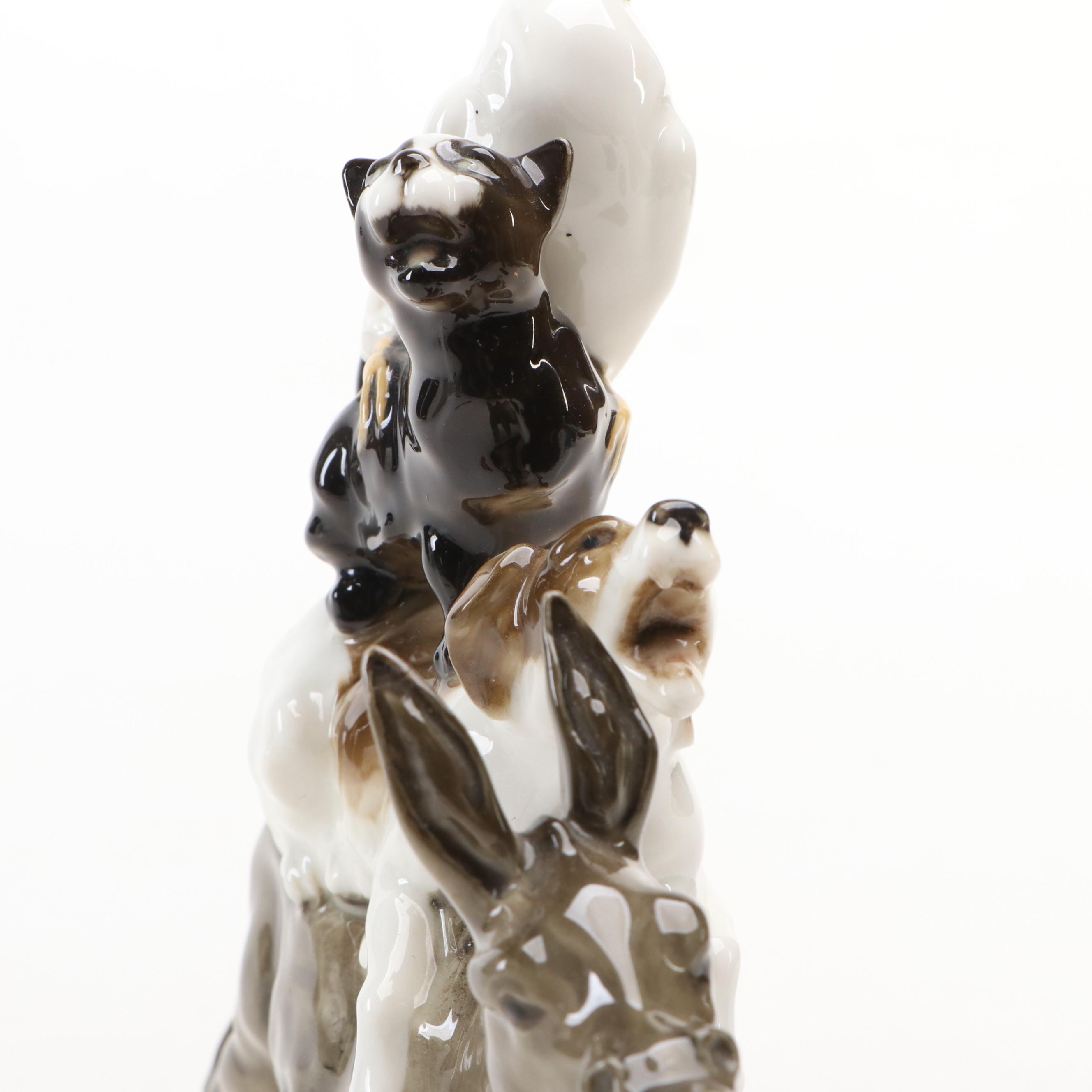 Hutschenreuther "Bremen Town Musicians" Porcelain Figurine