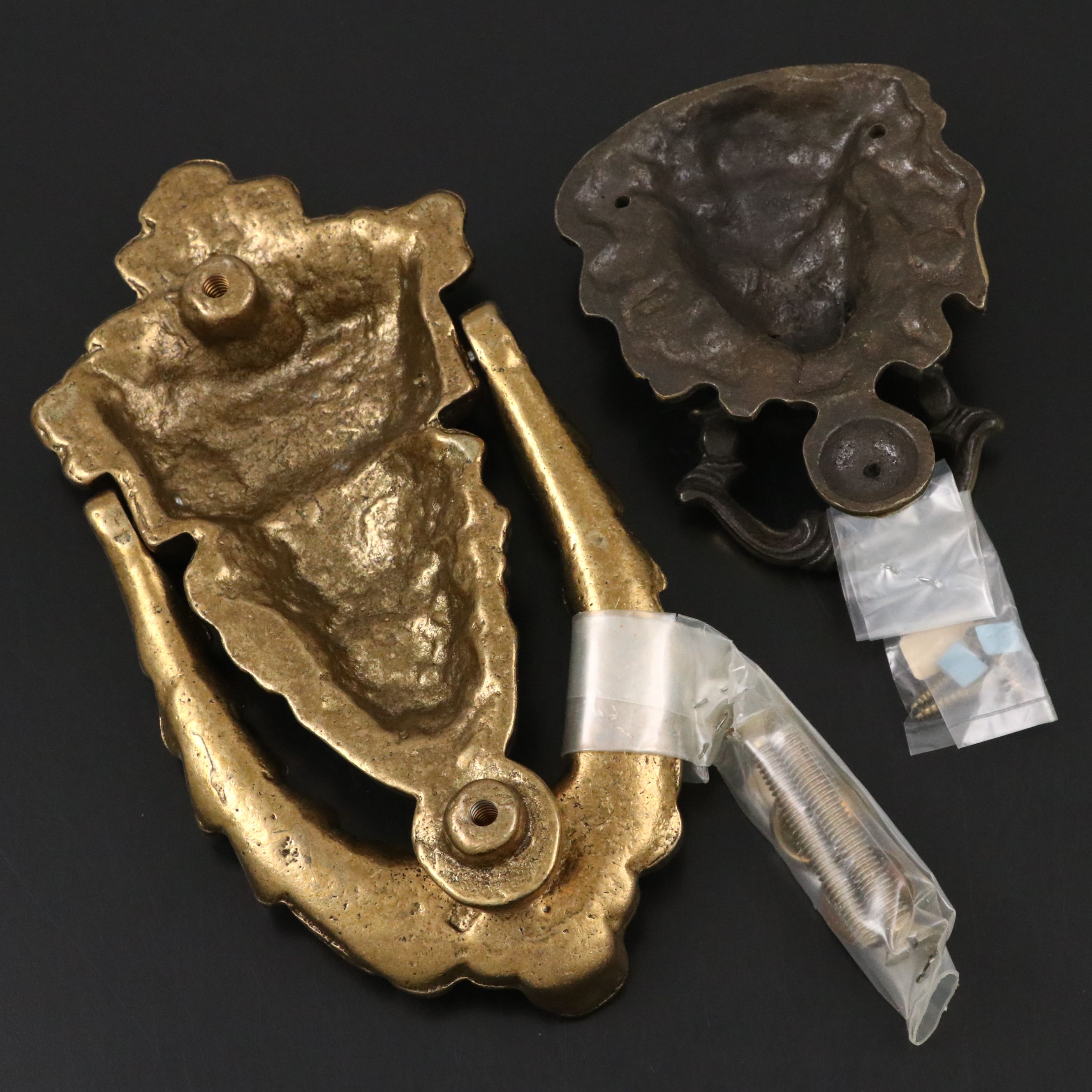 Brass Lion and Figural Door Knockers