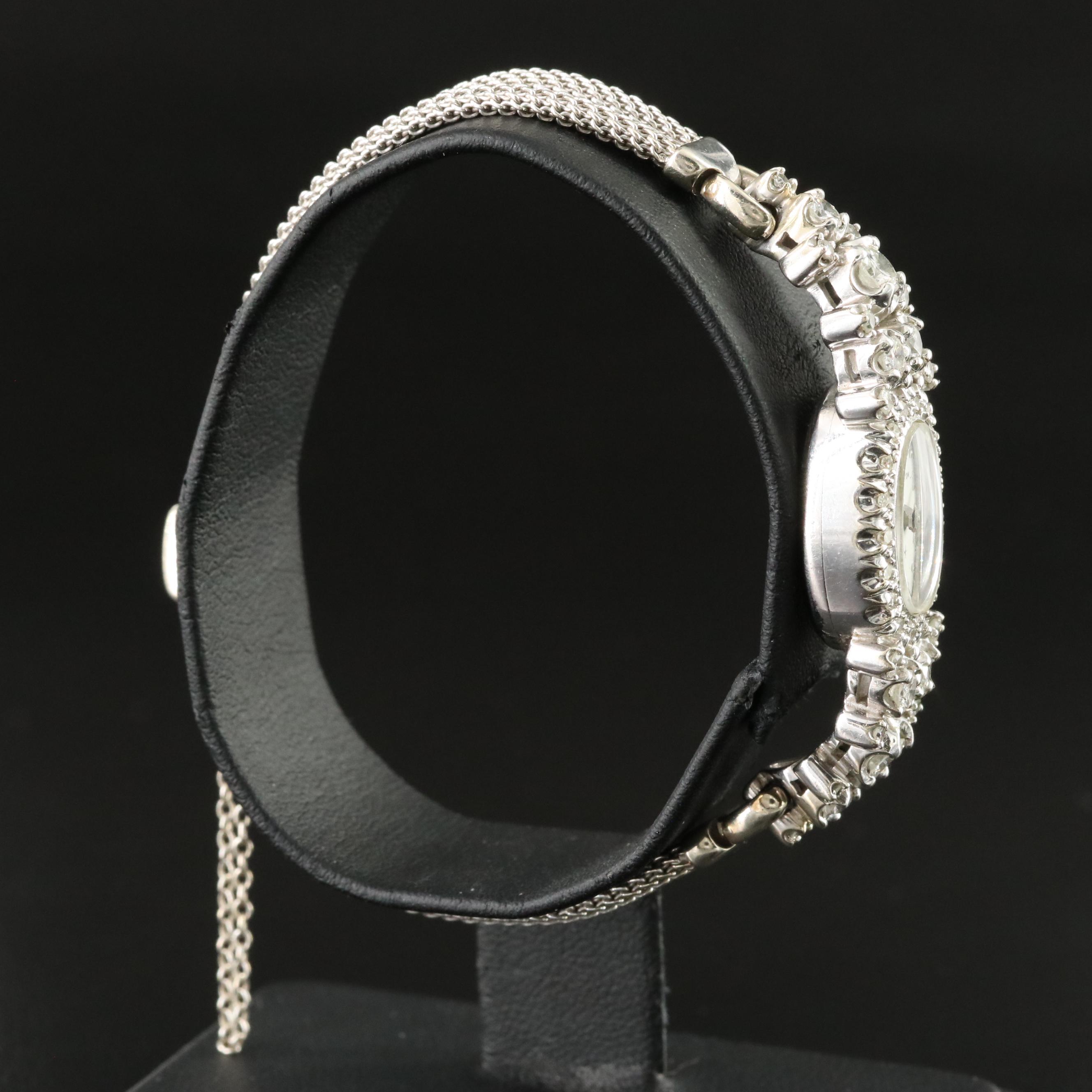 14Kt and Diamond Hamilton Vintage Manual Wind Watch