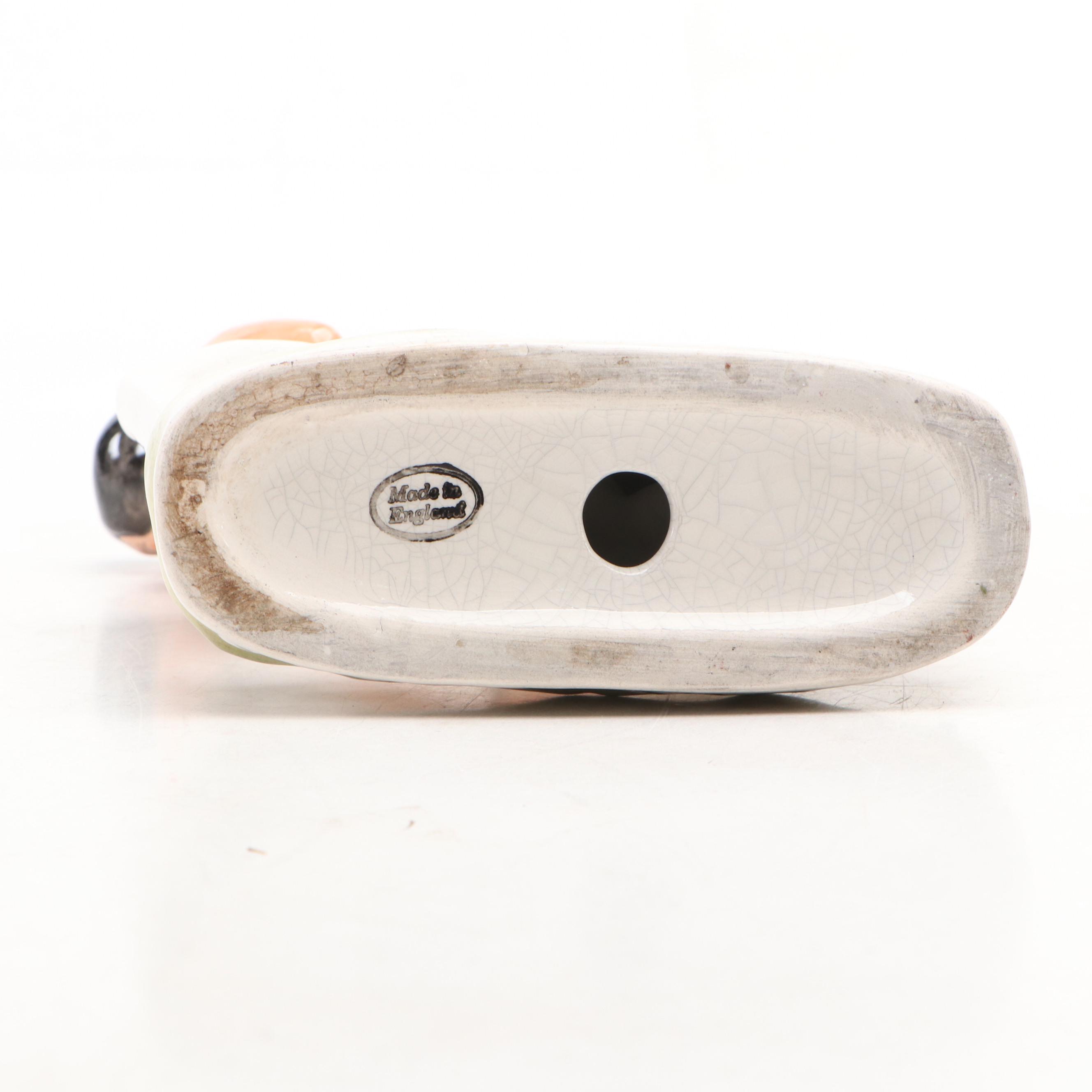 English Staffordshire Style "Heenan and Sayers" Ceramic Figurine