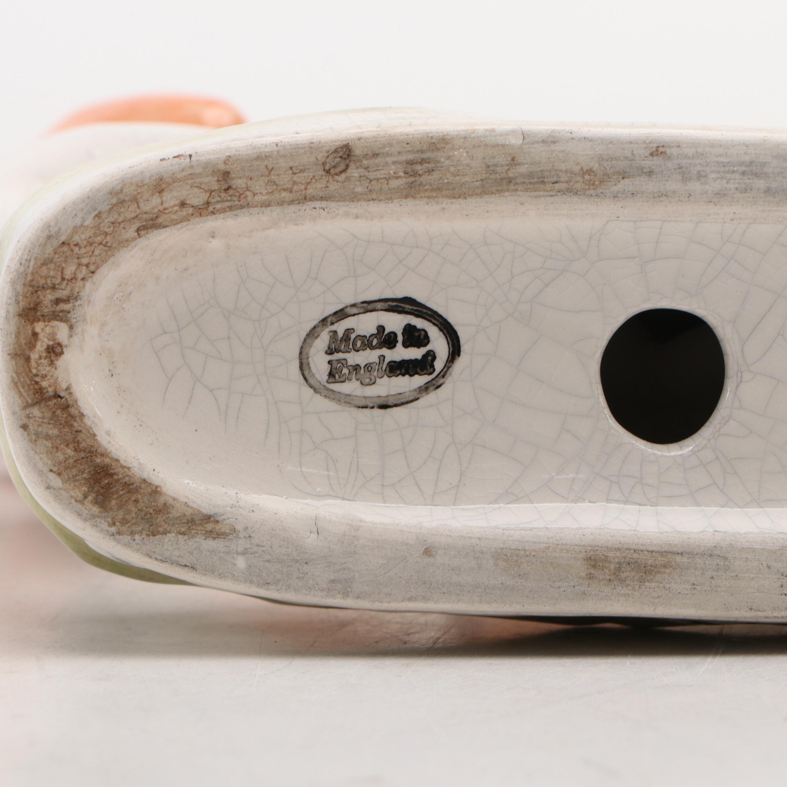 English Staffordshire Style "Heenan and Sayers" Ceramic Figurine