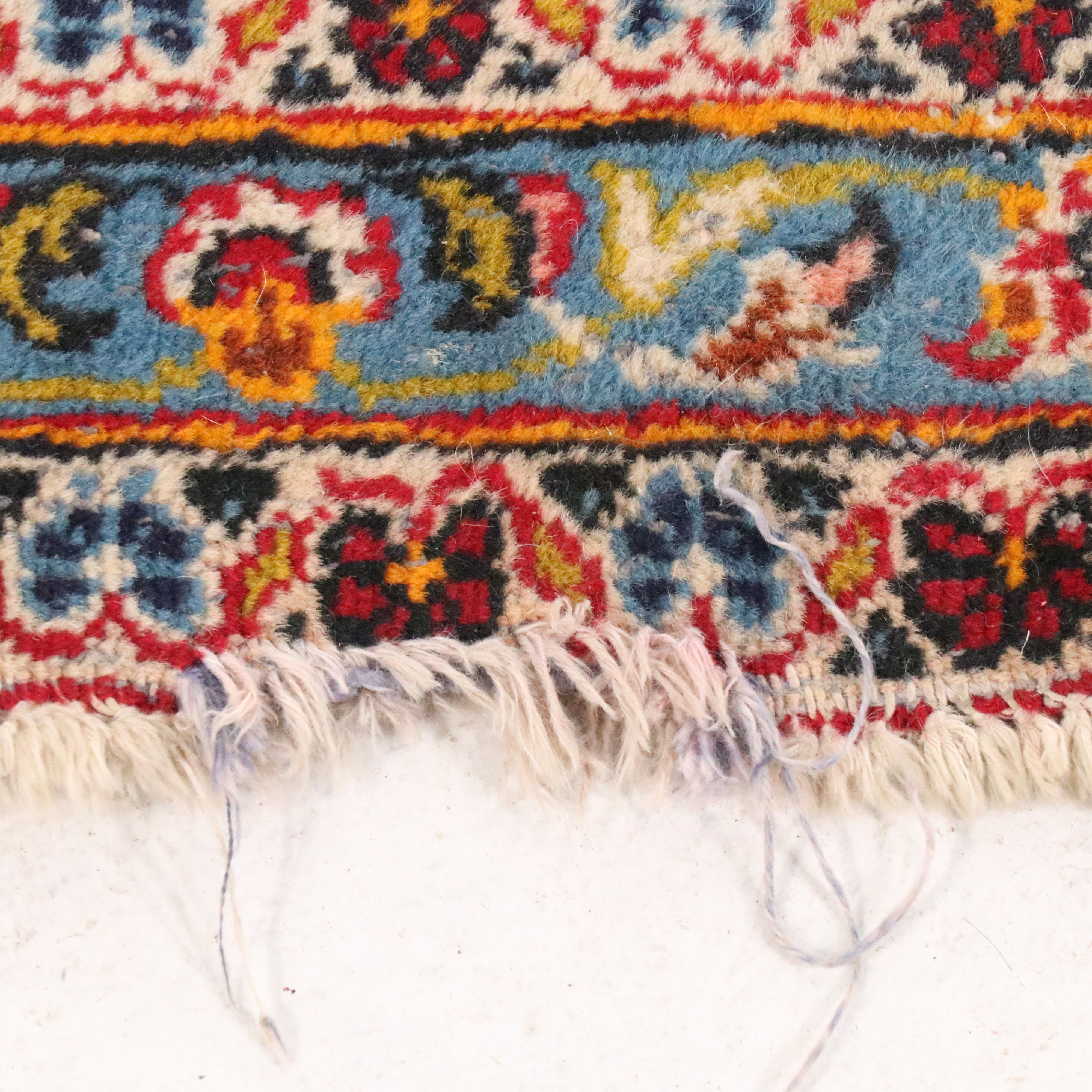 7'10 x 11'11 Hand-Knotted Persian Kashan Area Rug