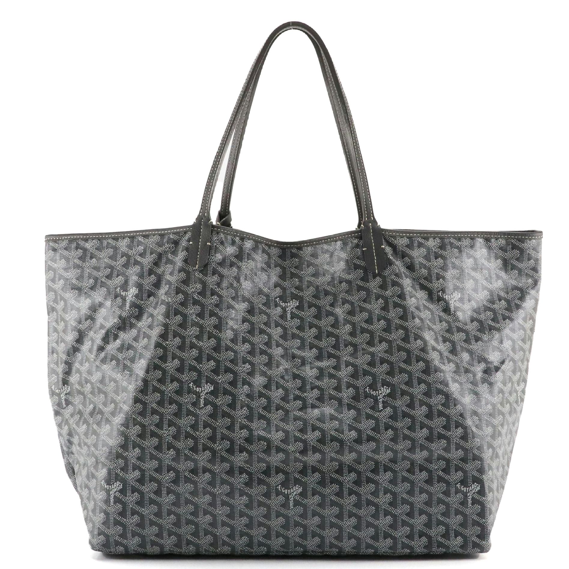 Goyard Saint Louis GM Tote in Grey Goyardine Canvas