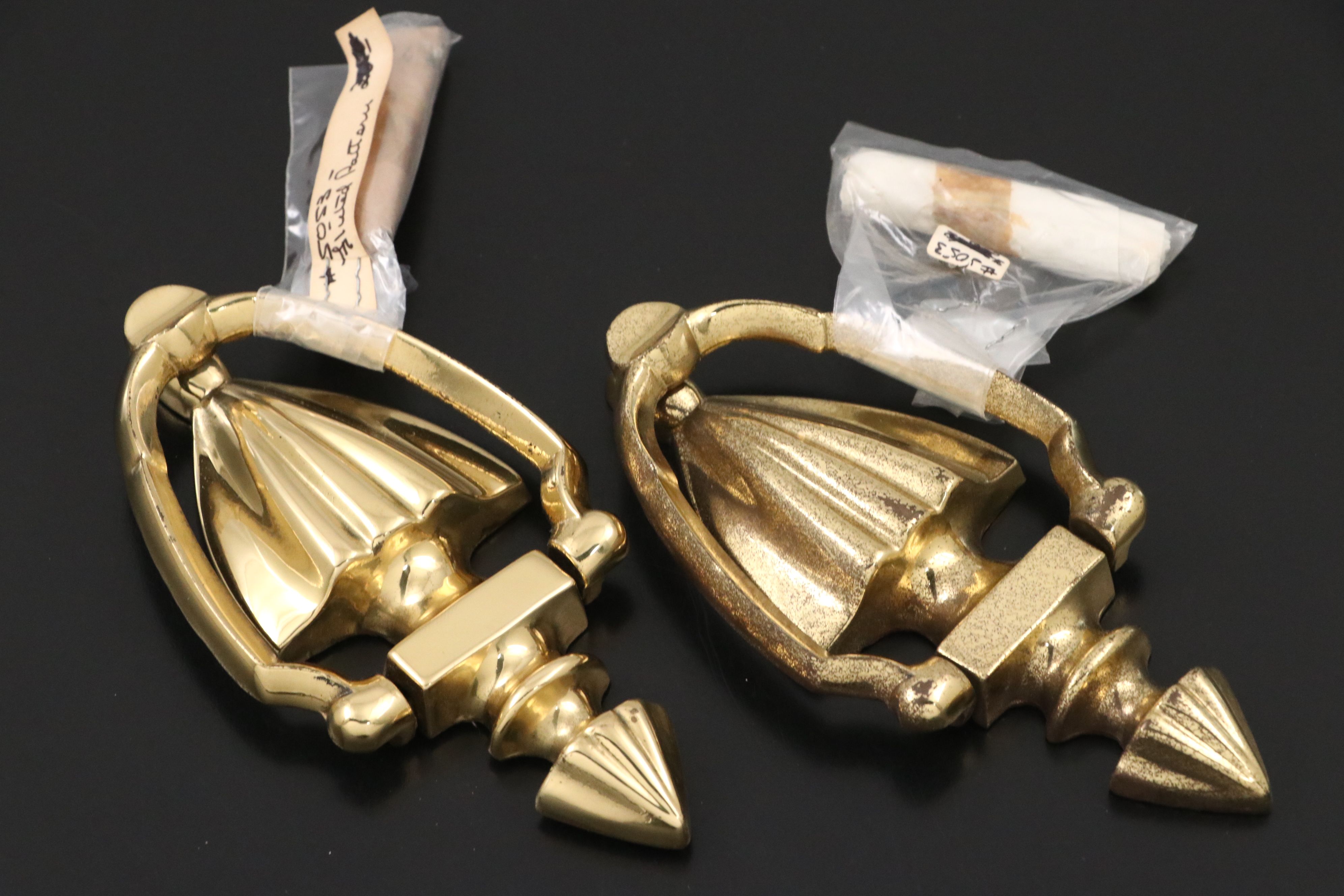 Rococo and Regency Style English Brass Door Knockers