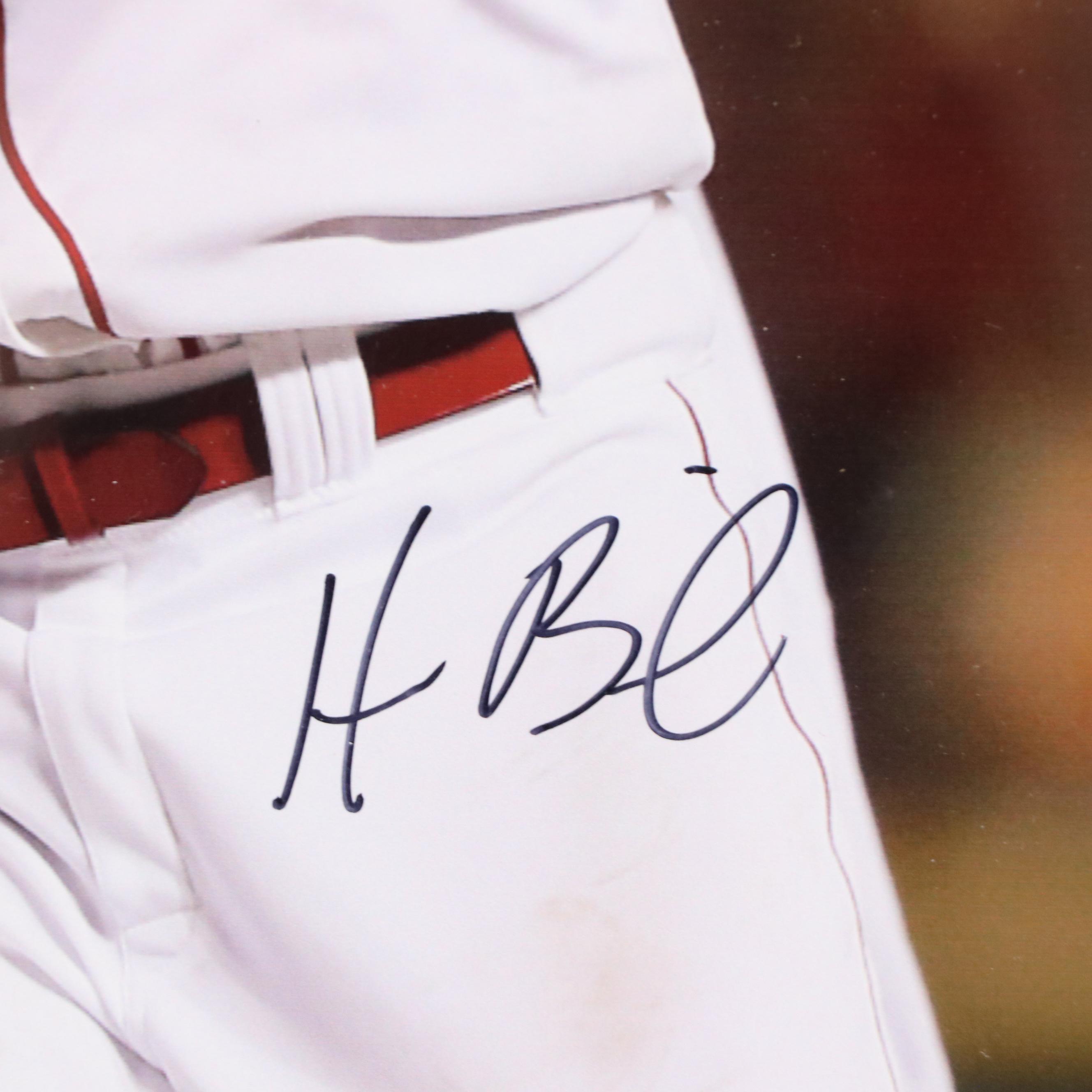 Homer Bailey Signed Cincinnati Reds No Hitter Print in Matted Frame, MLB Cert