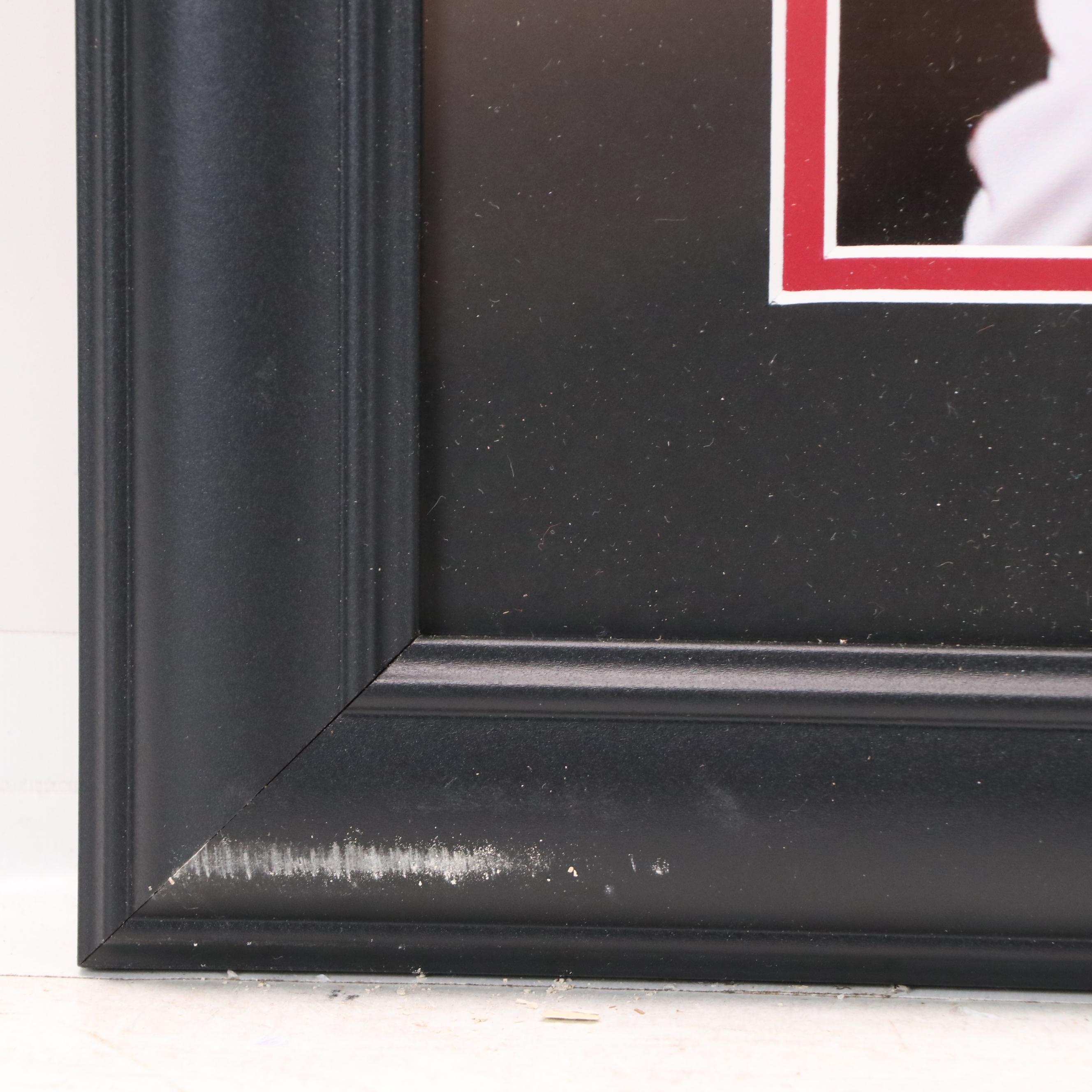 Homer Bailey Signed Cincinnati Reds No Hitter Print in Matted Frame, MLB Cert