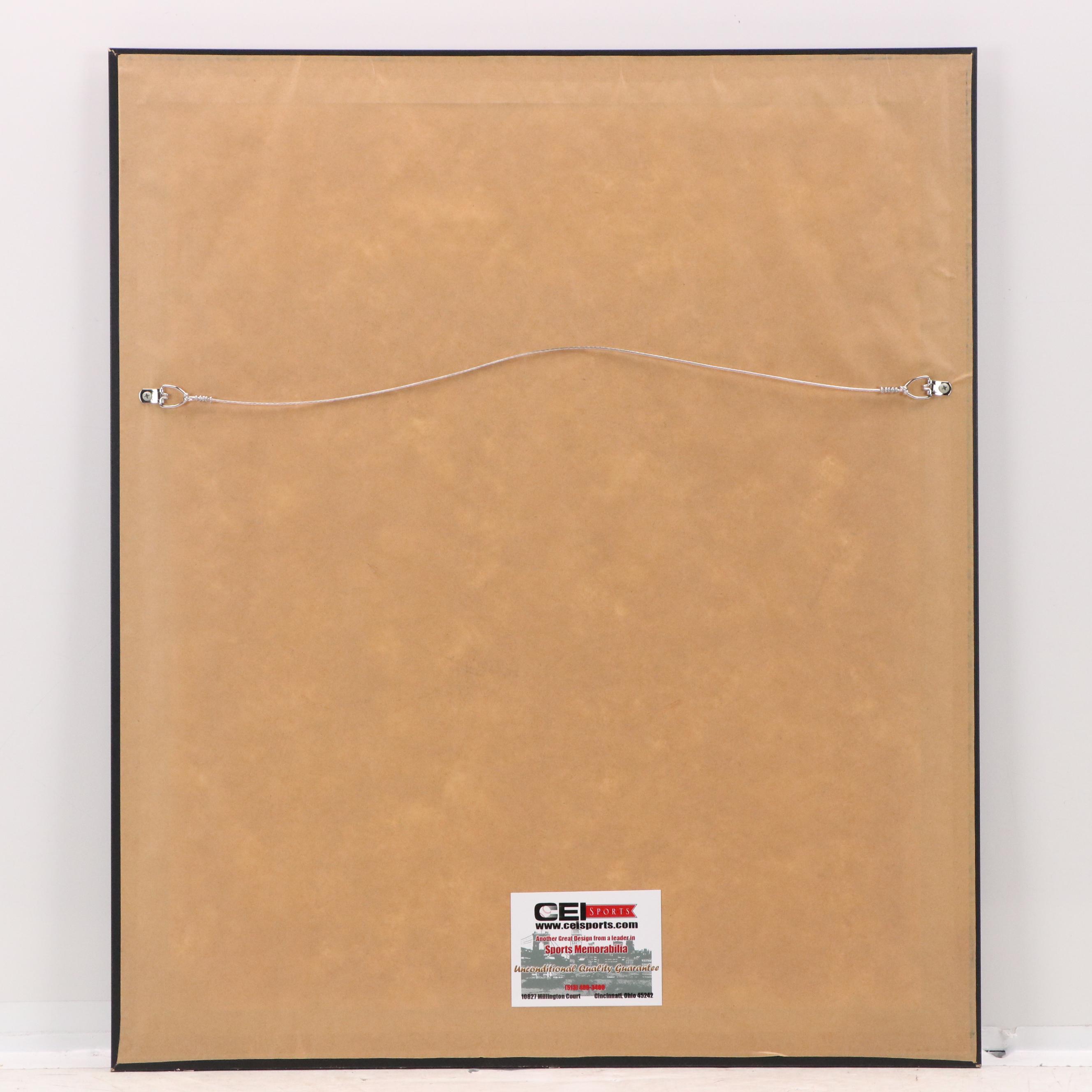 Homer Bailey Signed Cincinnati Reds No Hitter Print in Matted Frame, MLB Cert