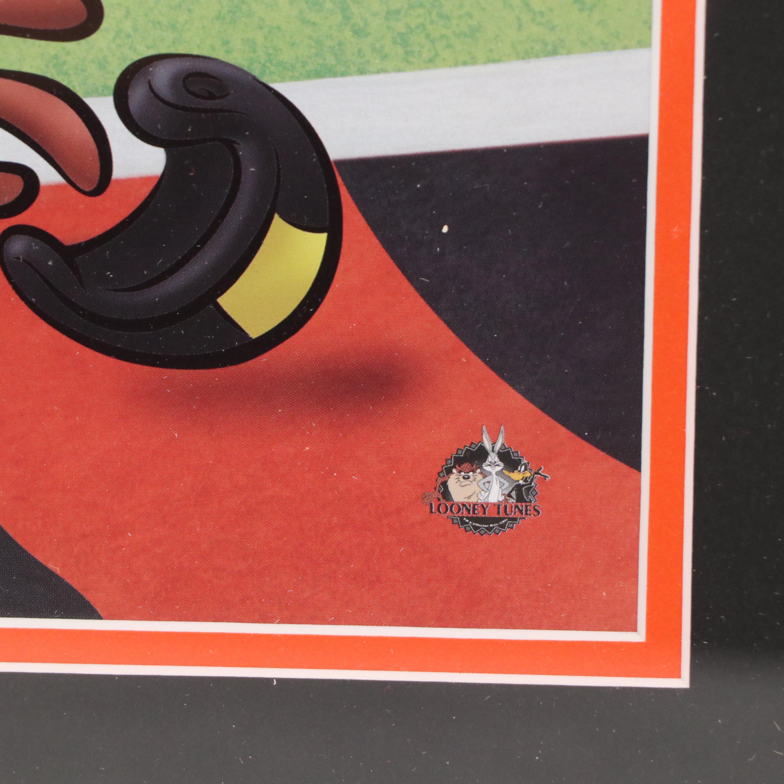 Marvin Lewis Signed Cincinnati Bengals "Looney Tunes" Print in Matted Frame