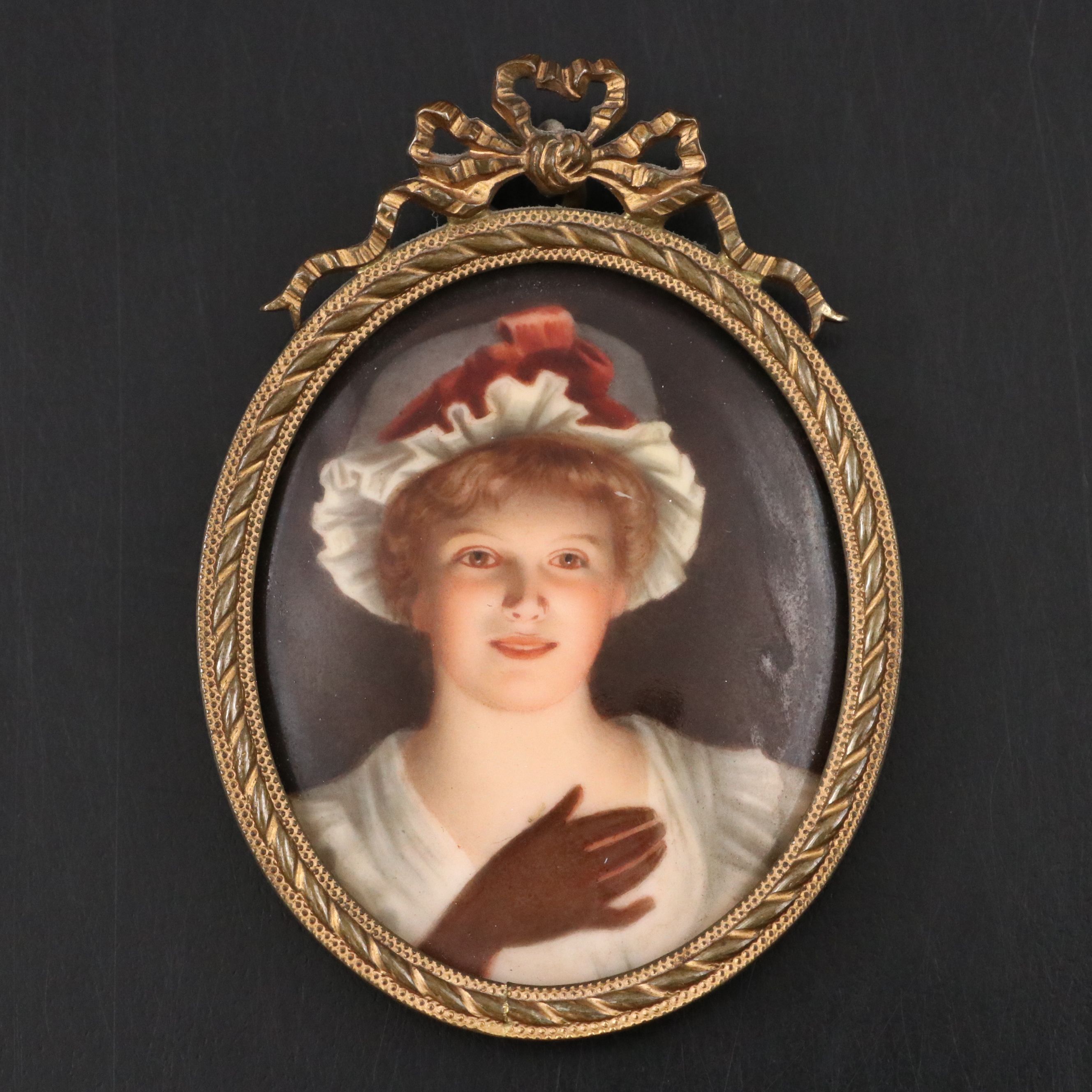 Continental Portrait Miniature, Late 19th / Early 20th Century