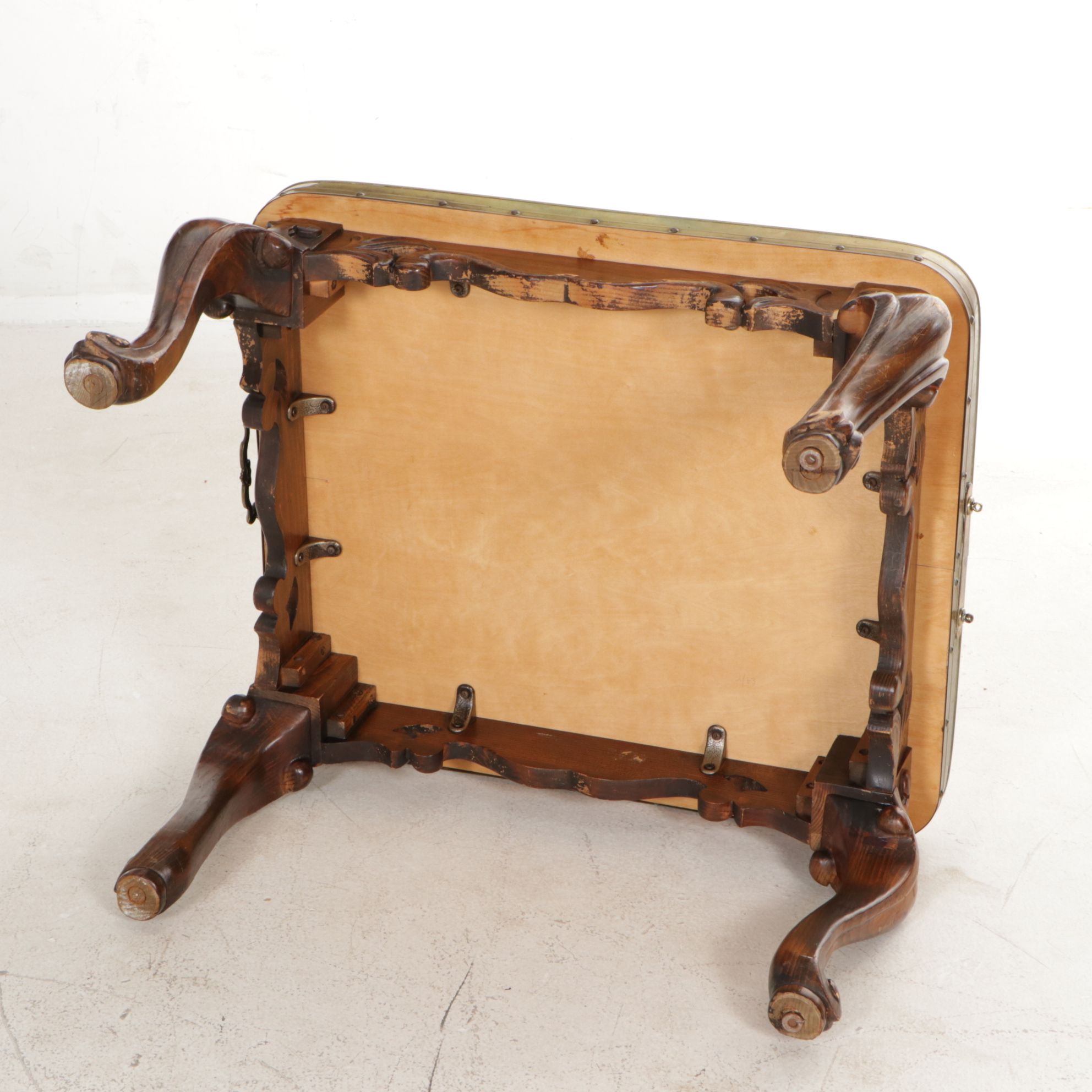 Brass Tray-Form Cocktail Table