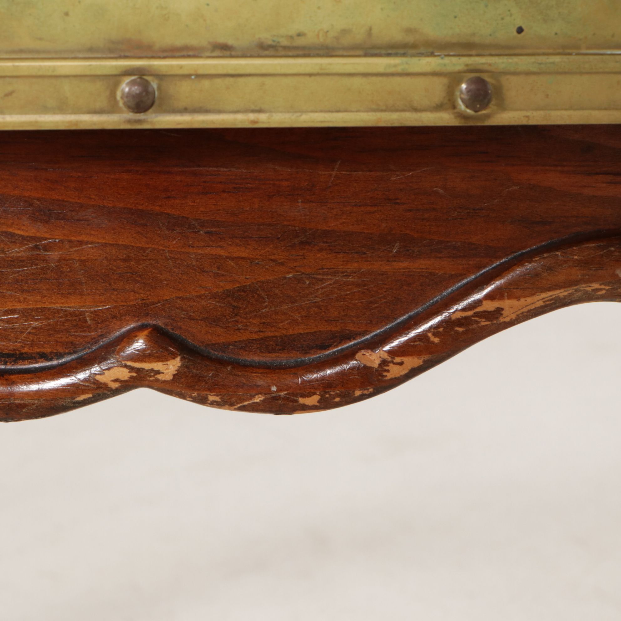 Brass Tray-Form Cocktail Table