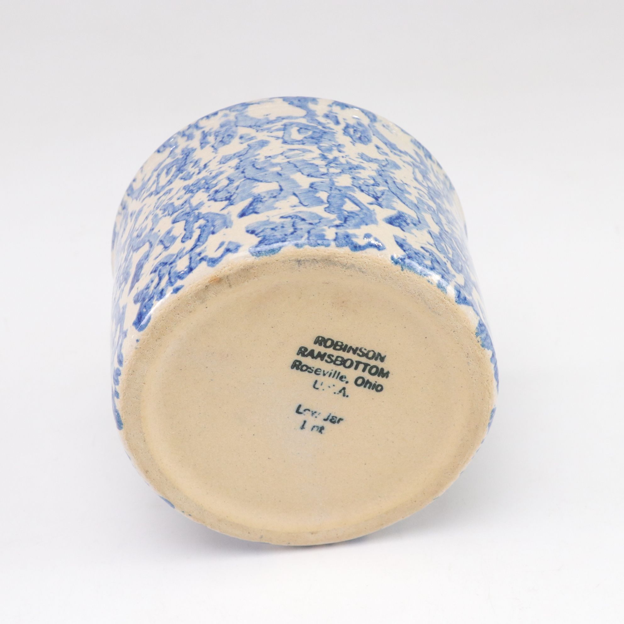 Robinson Ransbottom Spongeware with Roseville Pottery Pitcher and More