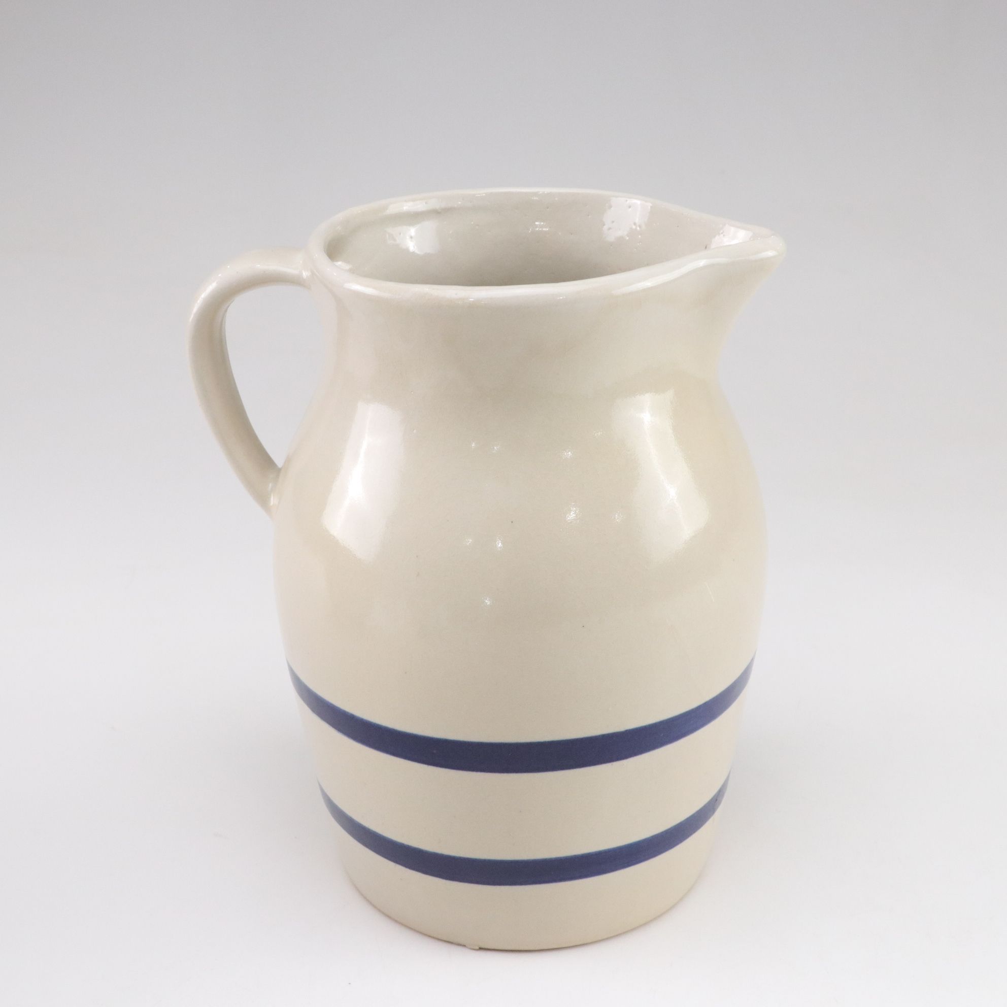 Robinson Ransbottom Spongeware with Roseville Pottery Pitcher and More