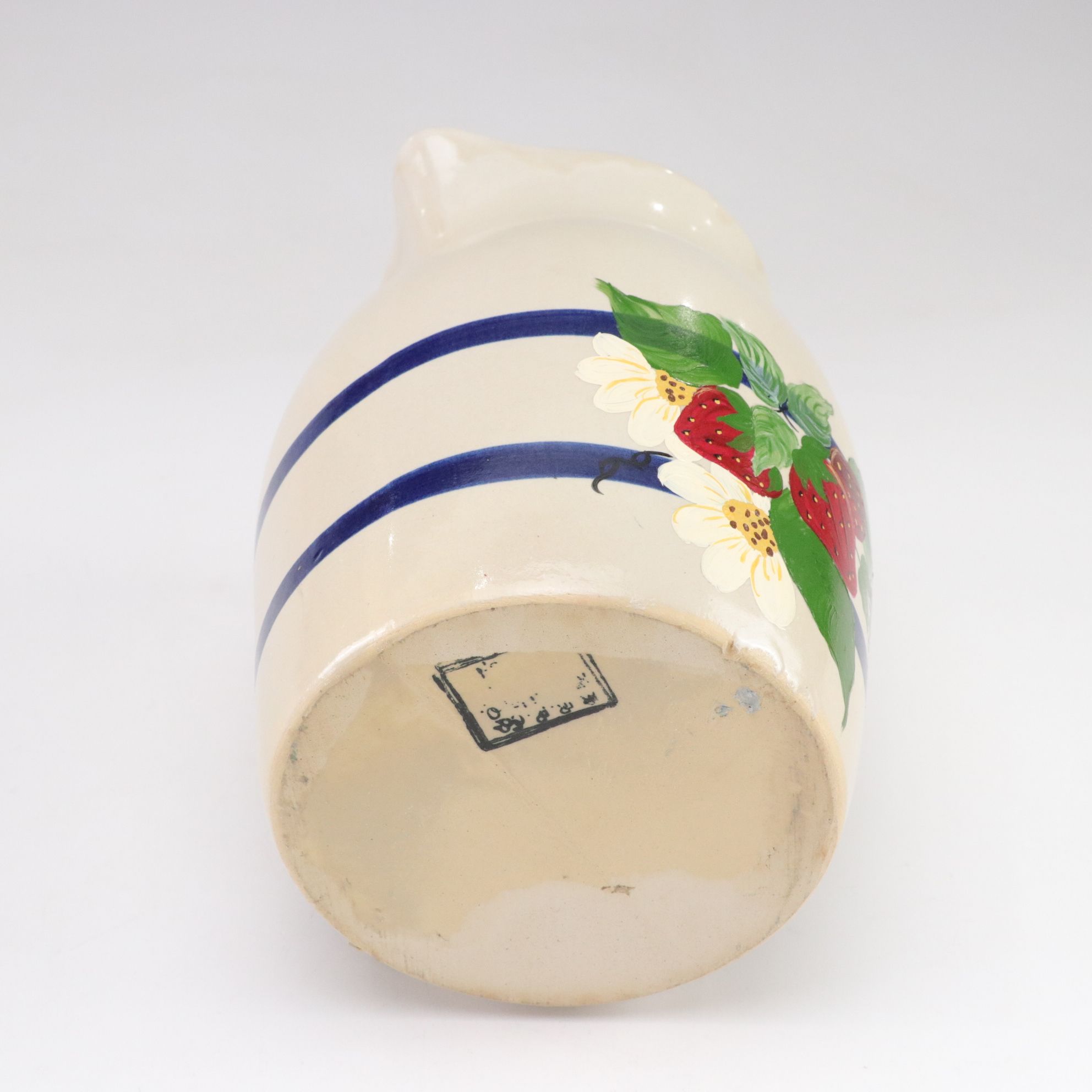 Robinson Ransbottom Spongeware with Roseville Pottery Pitcher and More