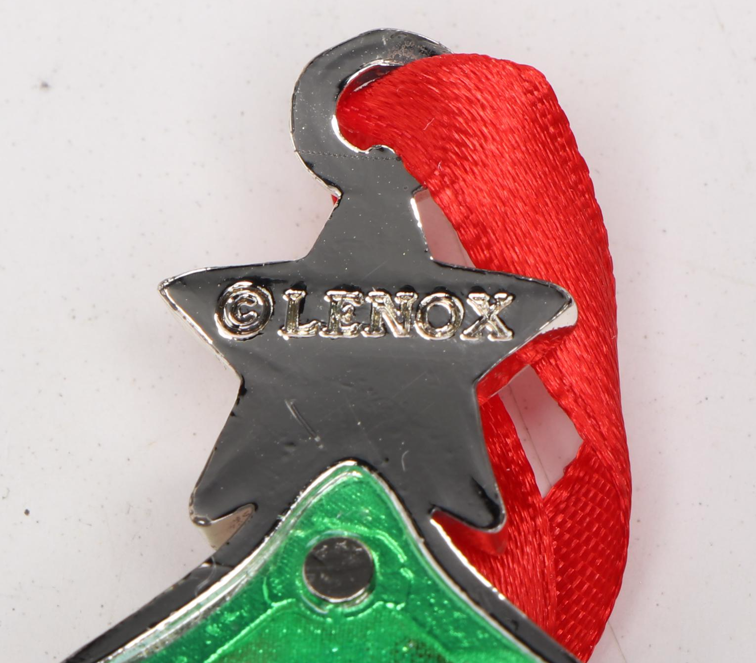 Lenox "Merry and Bright Clear" Ornaments with Other Christmas Ornaments