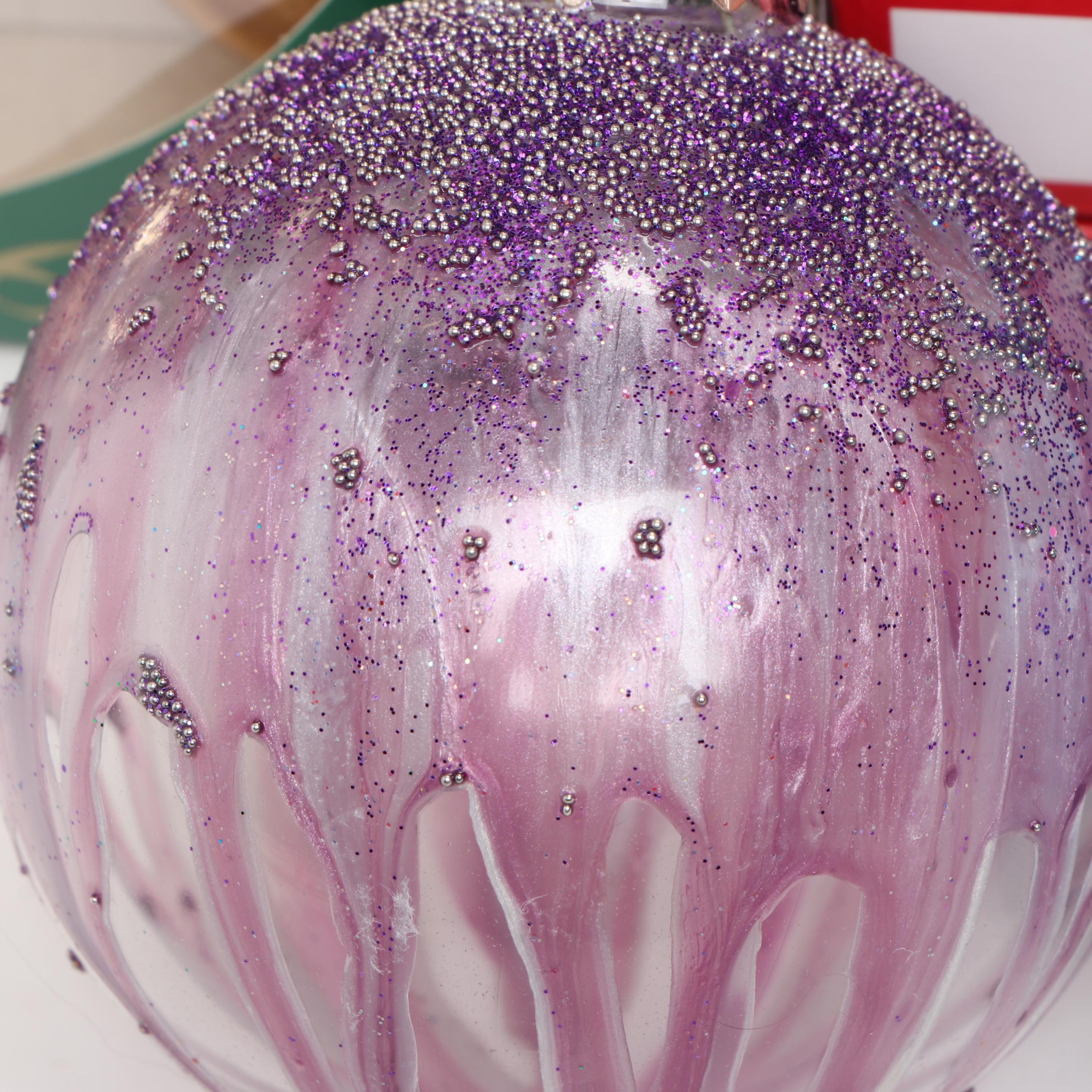 Lenox "Merry and Bright Clear" Ornaments with Other Christmas Ornaments