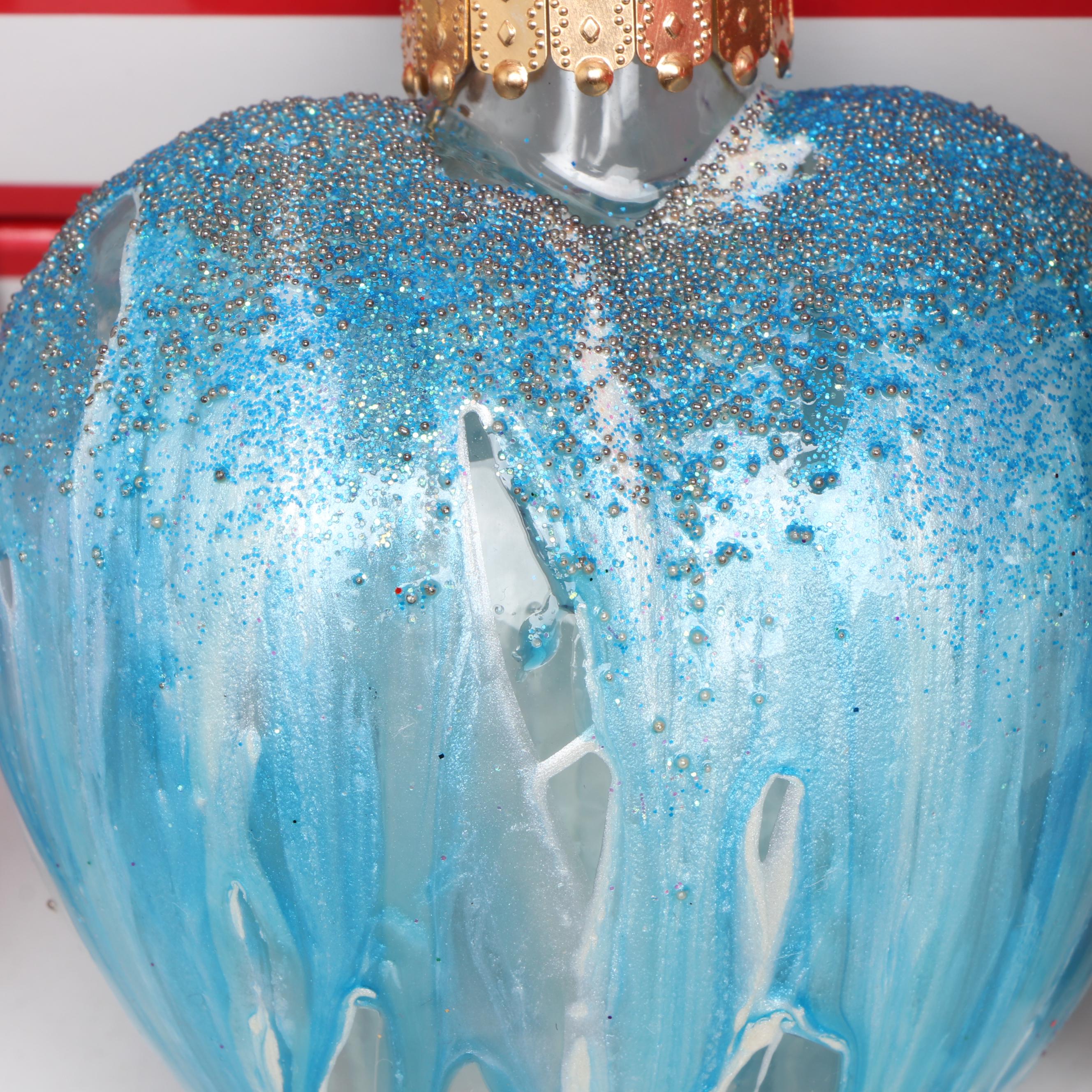 Lenox "Merry and Bright Clear" Ornaments with Other Christmas Ornaments