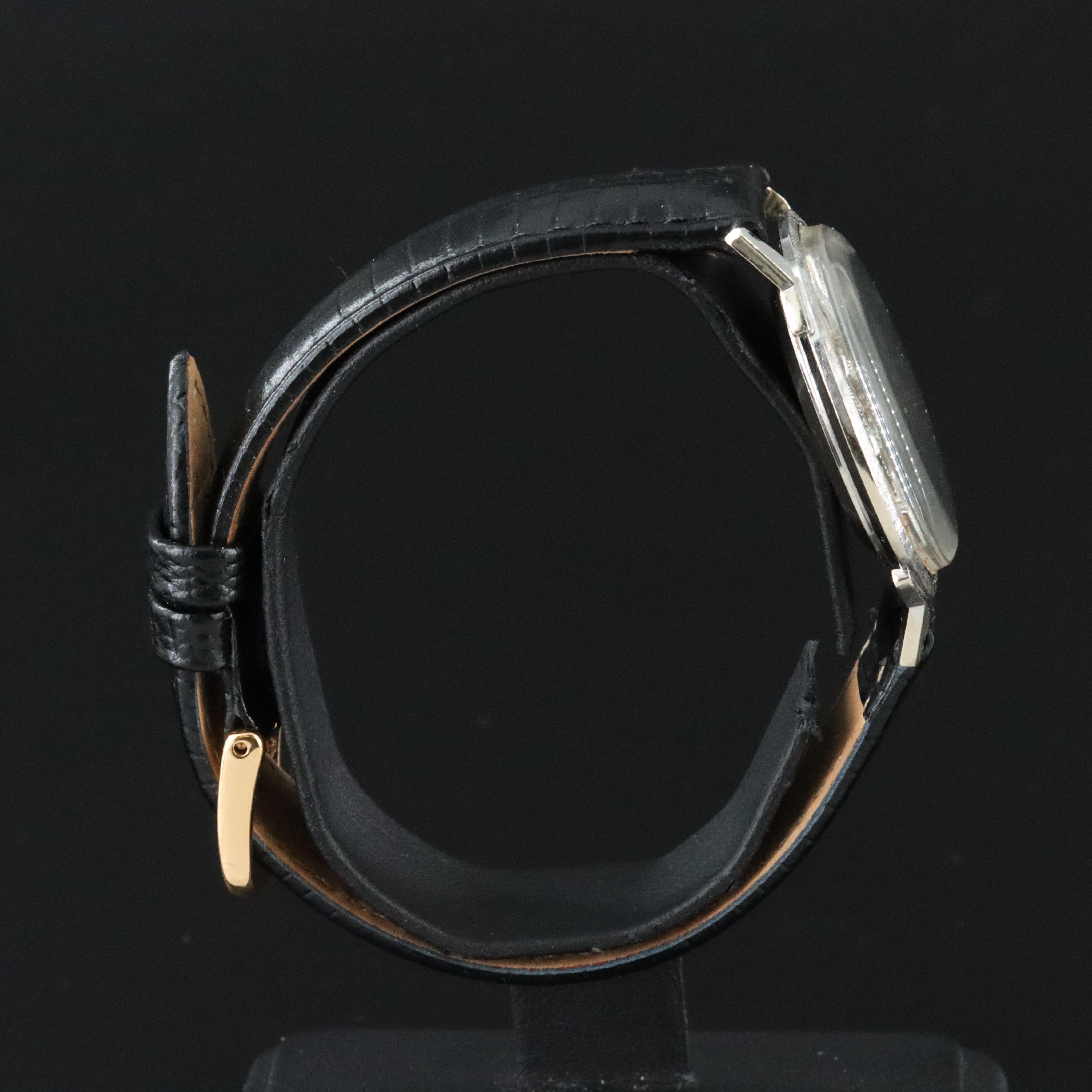 14K Lucien Piccard Diamond Dial Watch