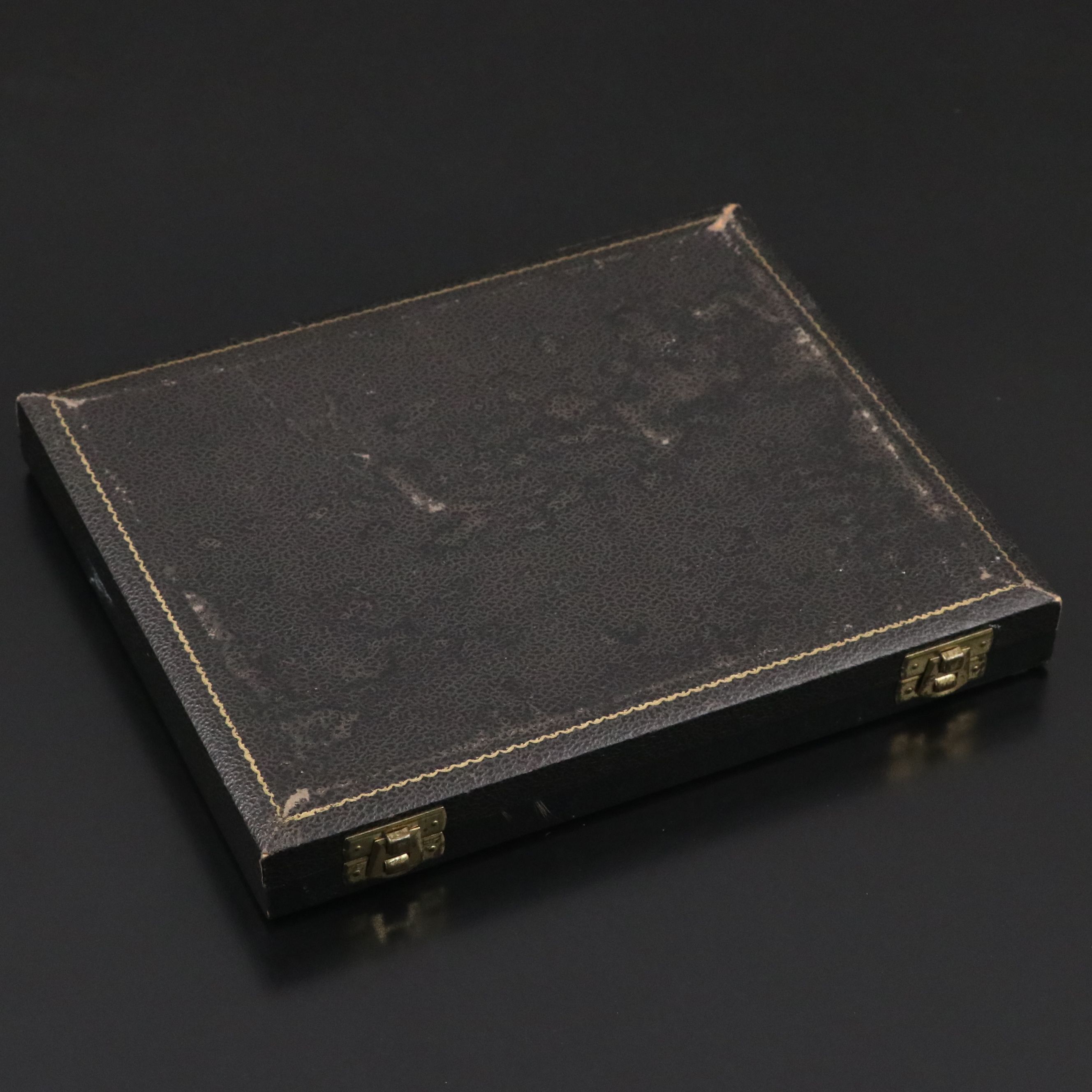 English Stainless Steel Pistol Handled Steak Knives with Marshall Field Box