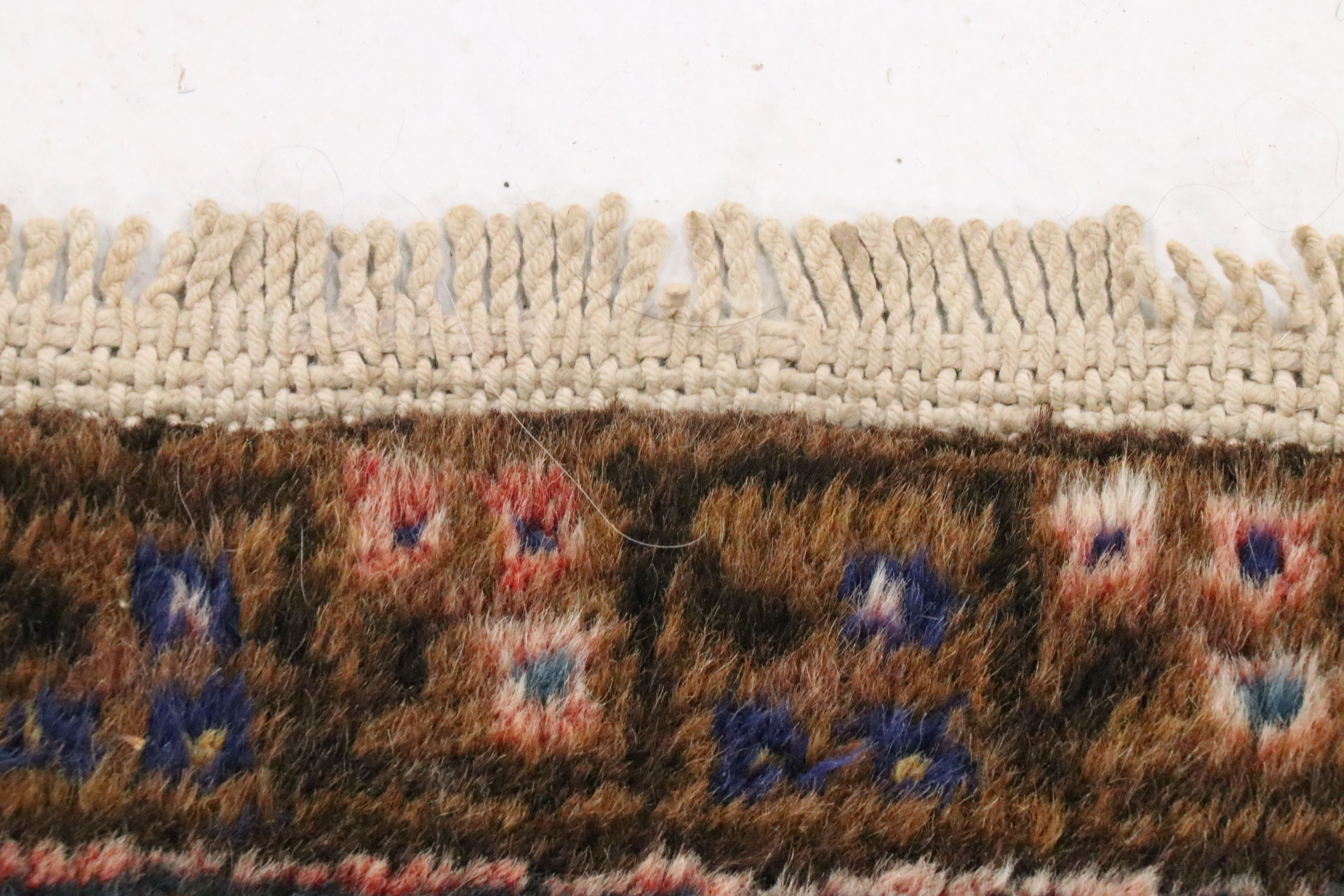 7'3 x 8'6 Hand-Knotted Persian Heriz Area Rug