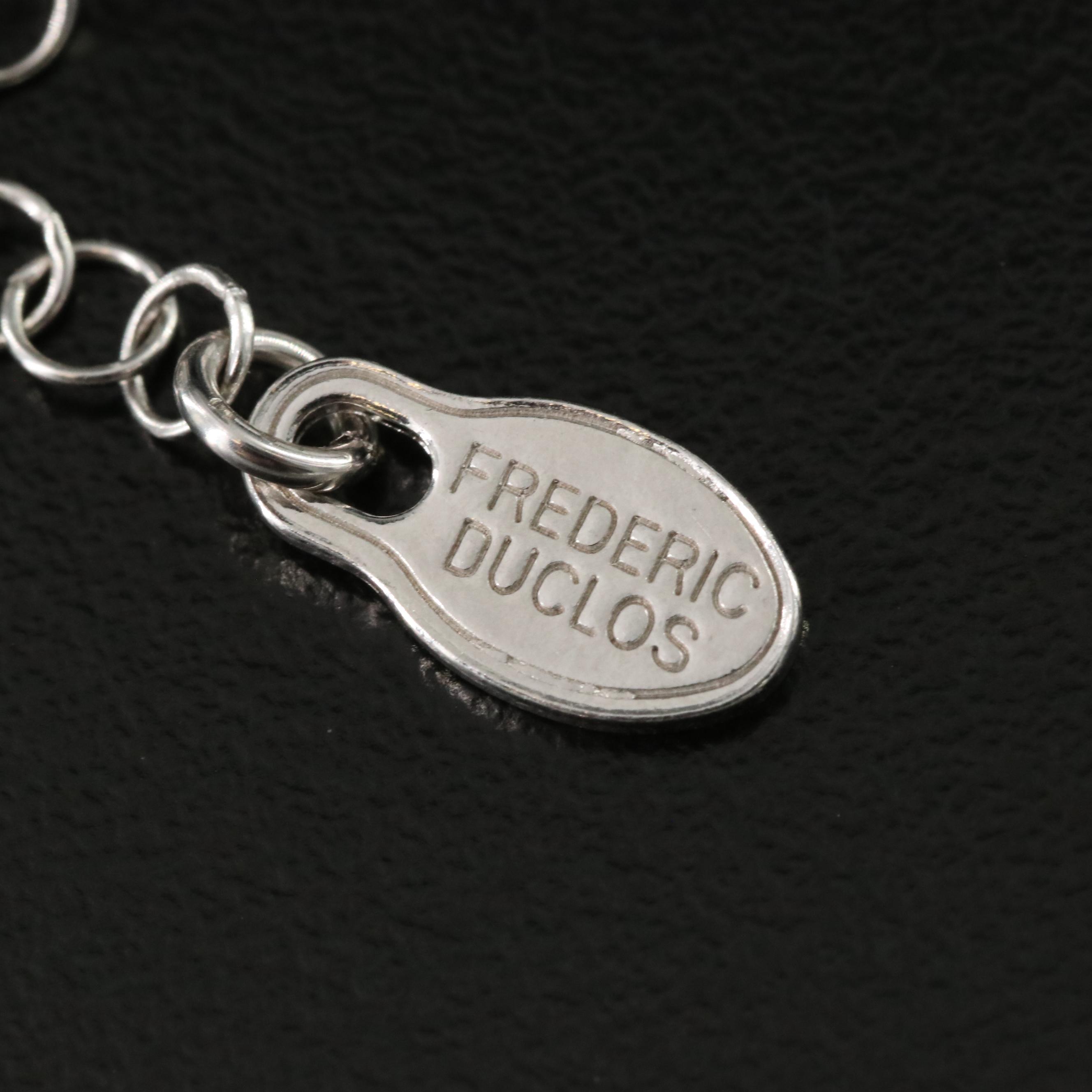 Frederic Duclos Sterling Pendant Necklace
