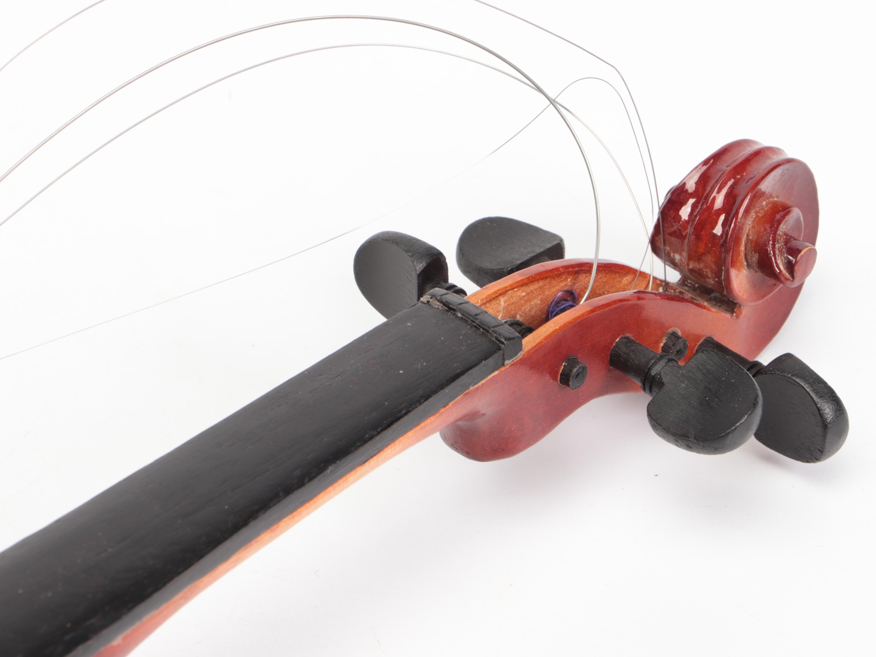 Heimer Spruce Top Violin with Padded Nylon Travel Case & Bow