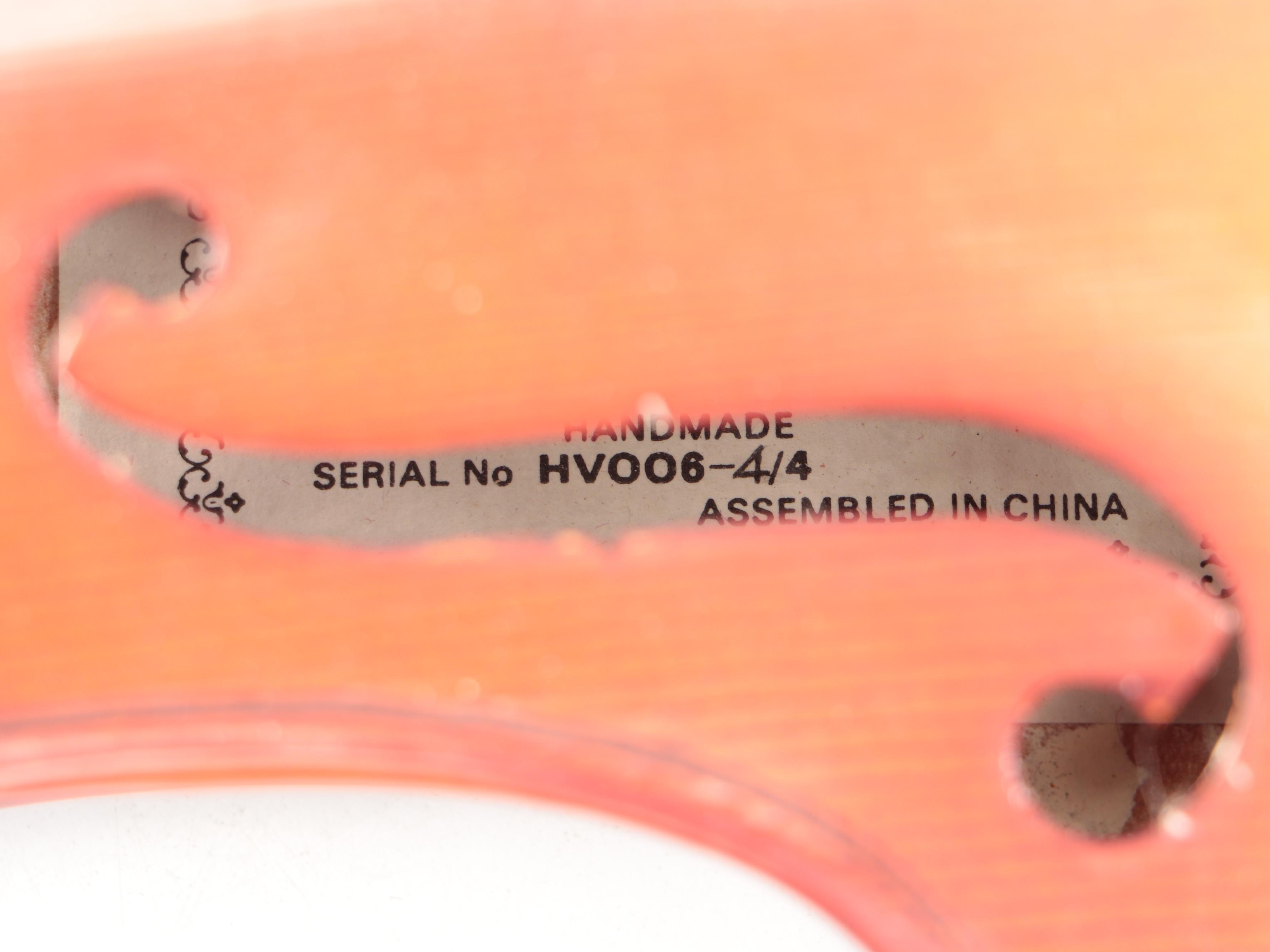 Heimer Spruce Top Violin with Padded Nylon Travel Case & Bow