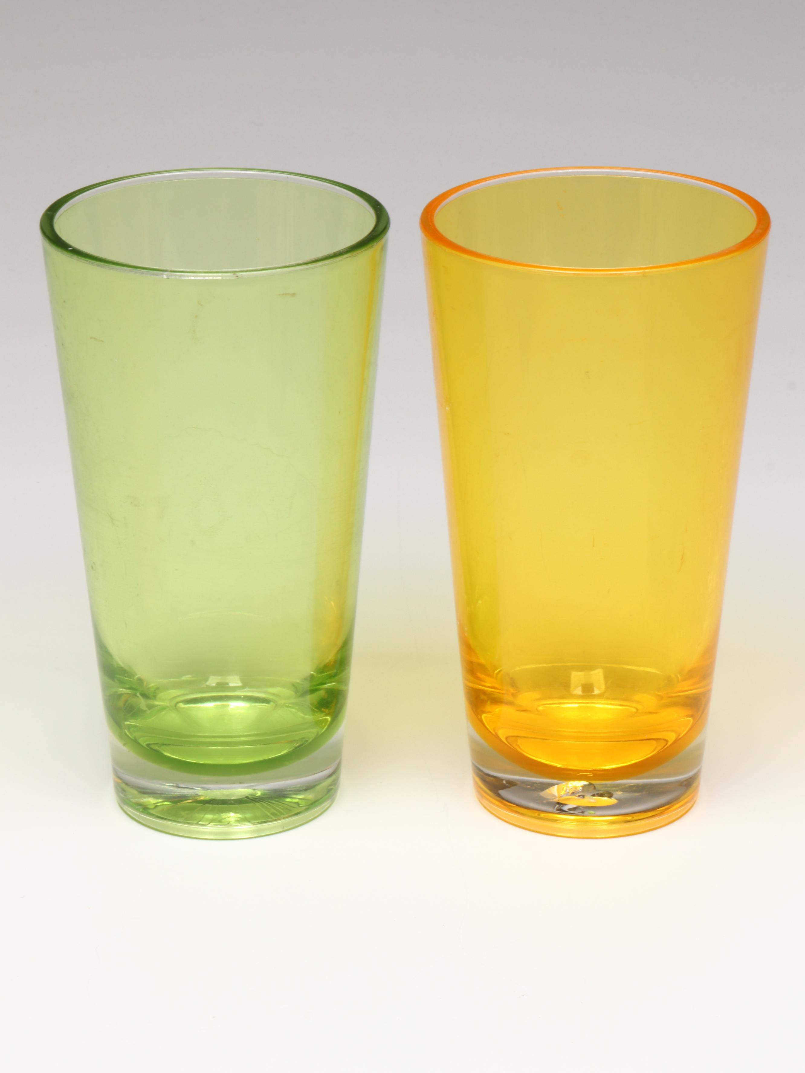 Vintage National Potteries Co. Ceramic Juice Cups with Other Table Accessories