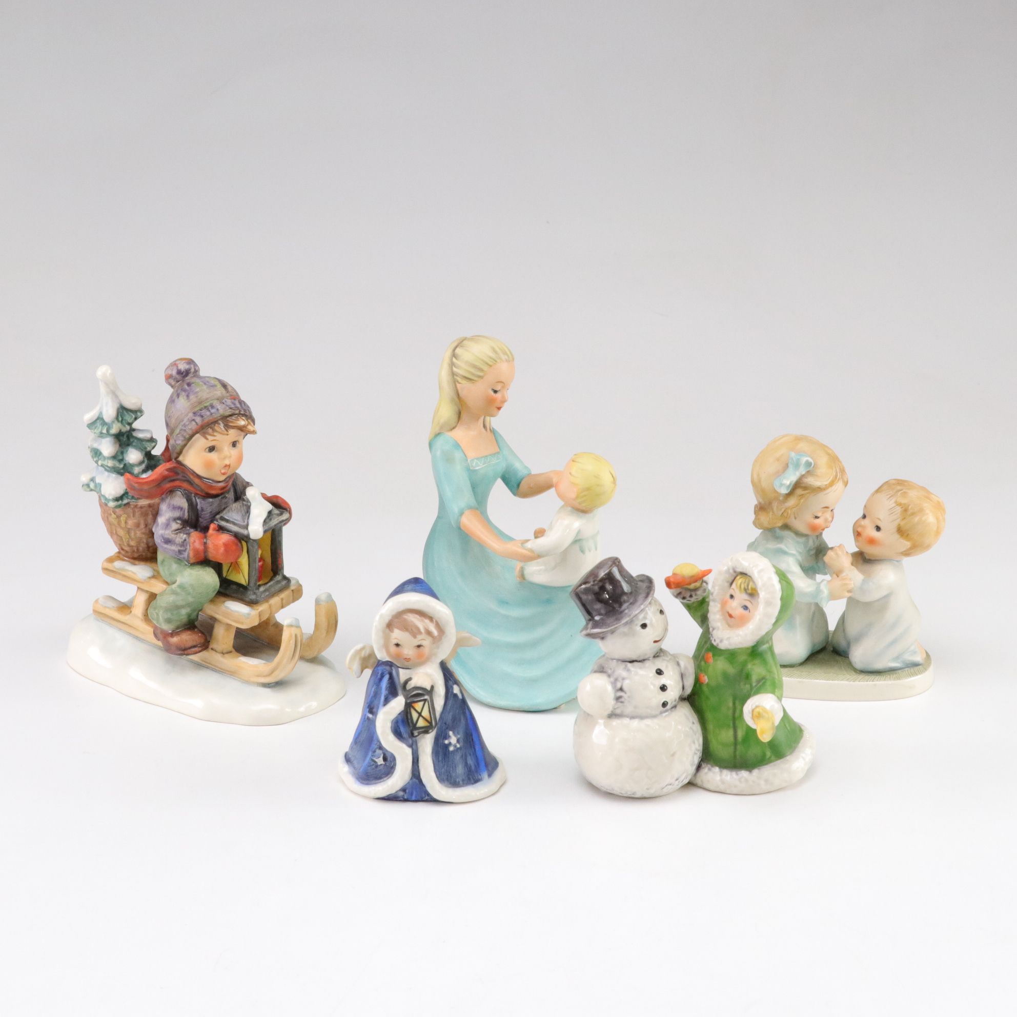 Goebel "Rock-a-Bye Baby" and "Ride into Christmas" with More Hummel Porcelain
