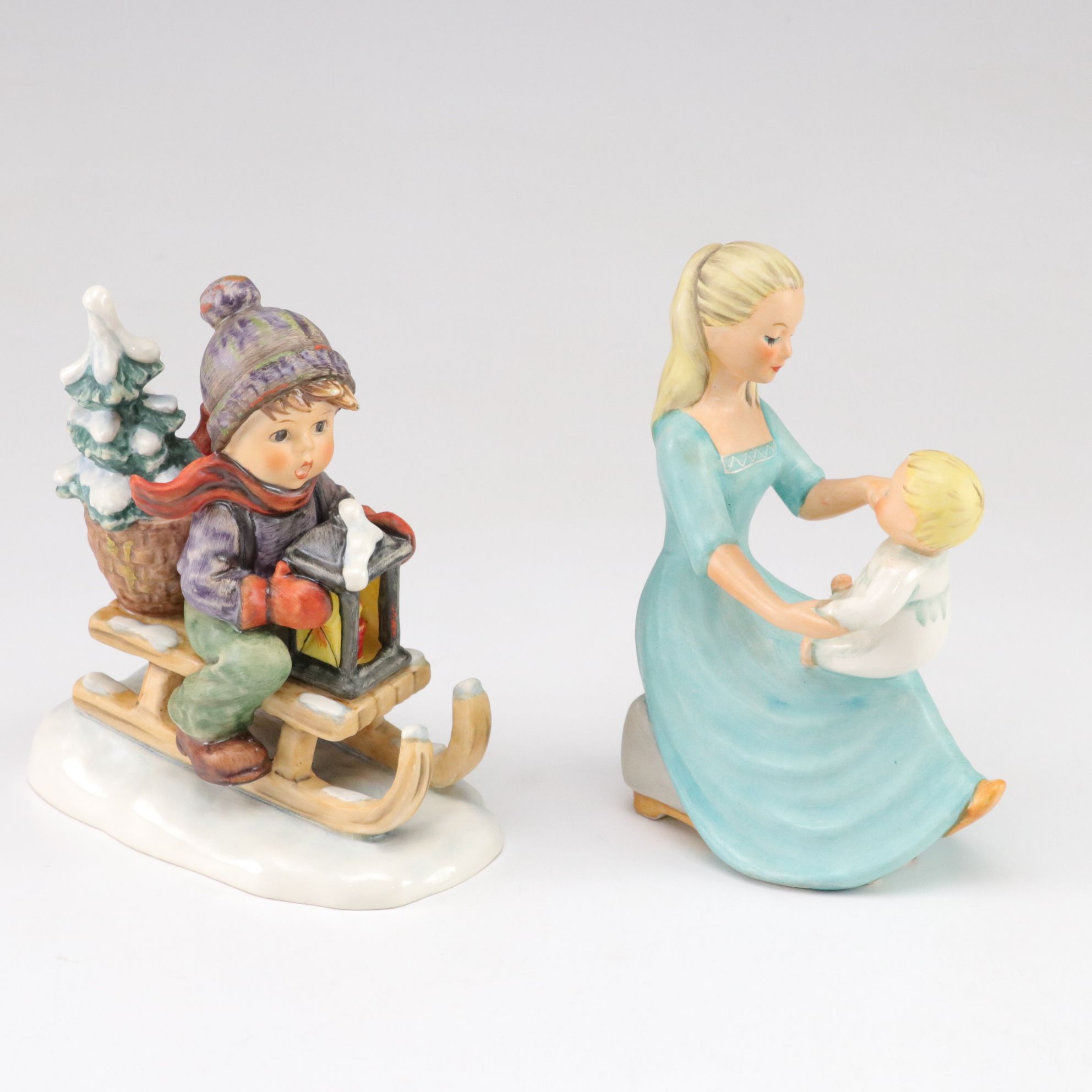 Goebel "Rock-a-Bye Baby" and "Ride into Christmas" with More Hummel Porcelain