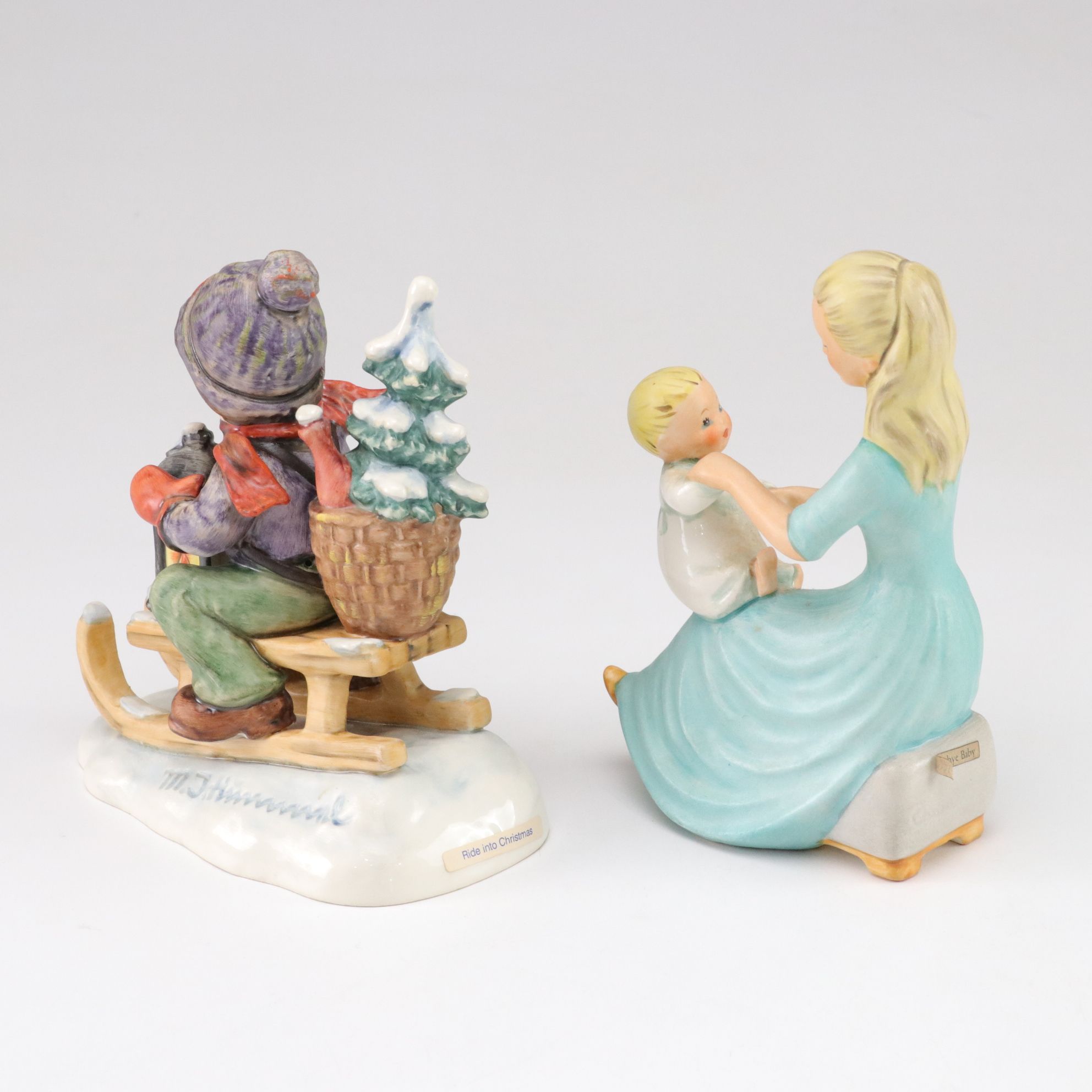 Goebel "Rock-a-Bye Baby" and "Ride into Christmas" with More Hummel Porcelain