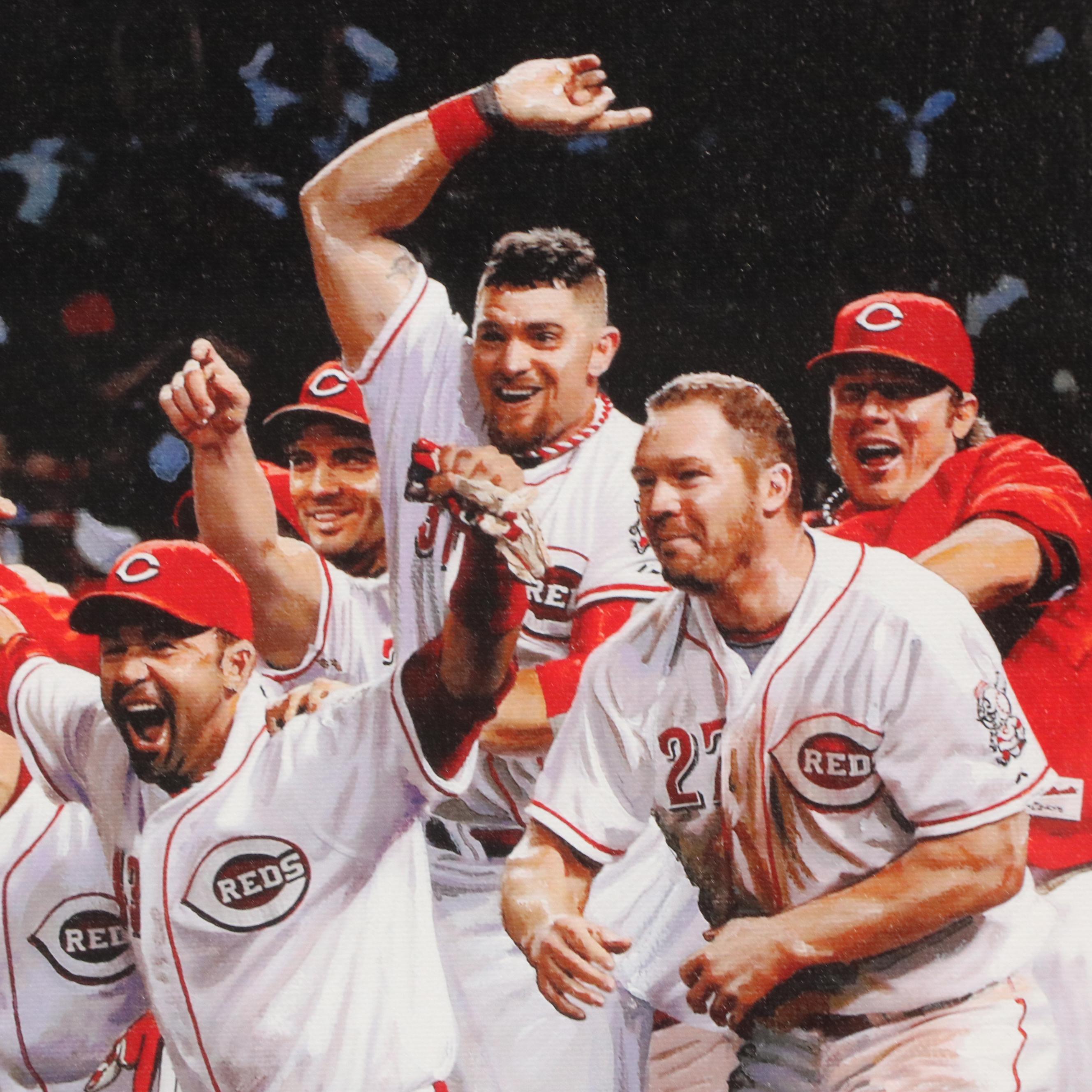 Bill Purdom Cincinnati Reds Giclée "Great American Clinch," 2010