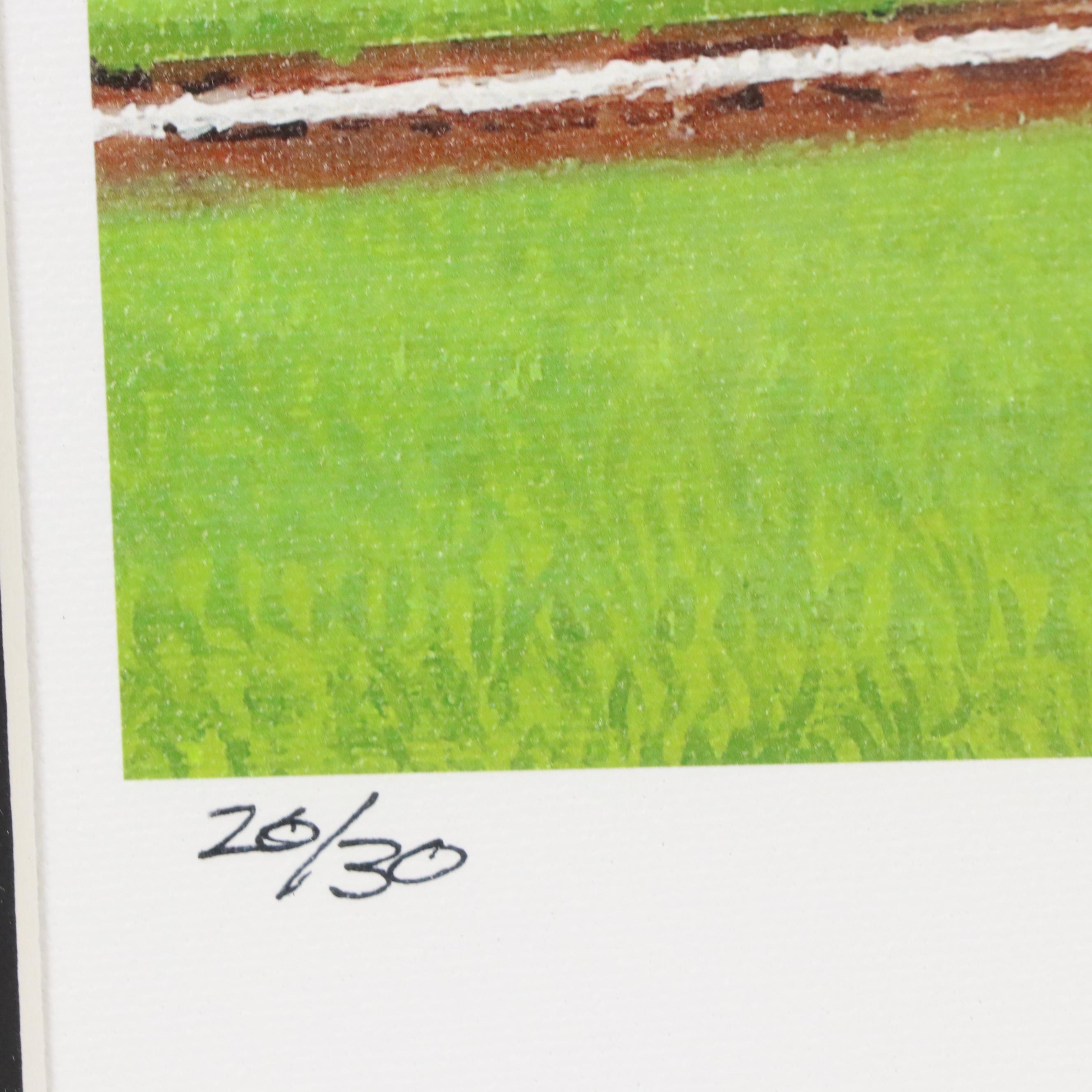 Bill Purdom Cincinnati Reds Giclée "Great American Clinch," 2010