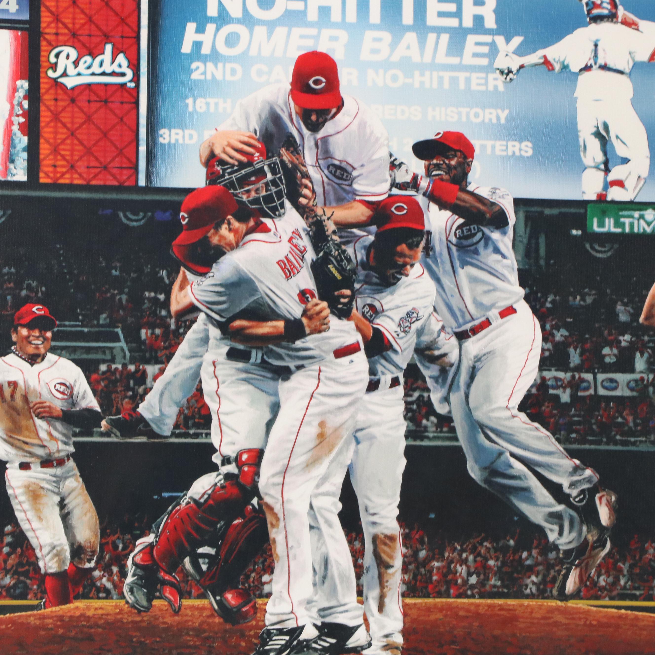Bill Purdom Cincinnati Reds Giclée "No-No Number Two," 2013