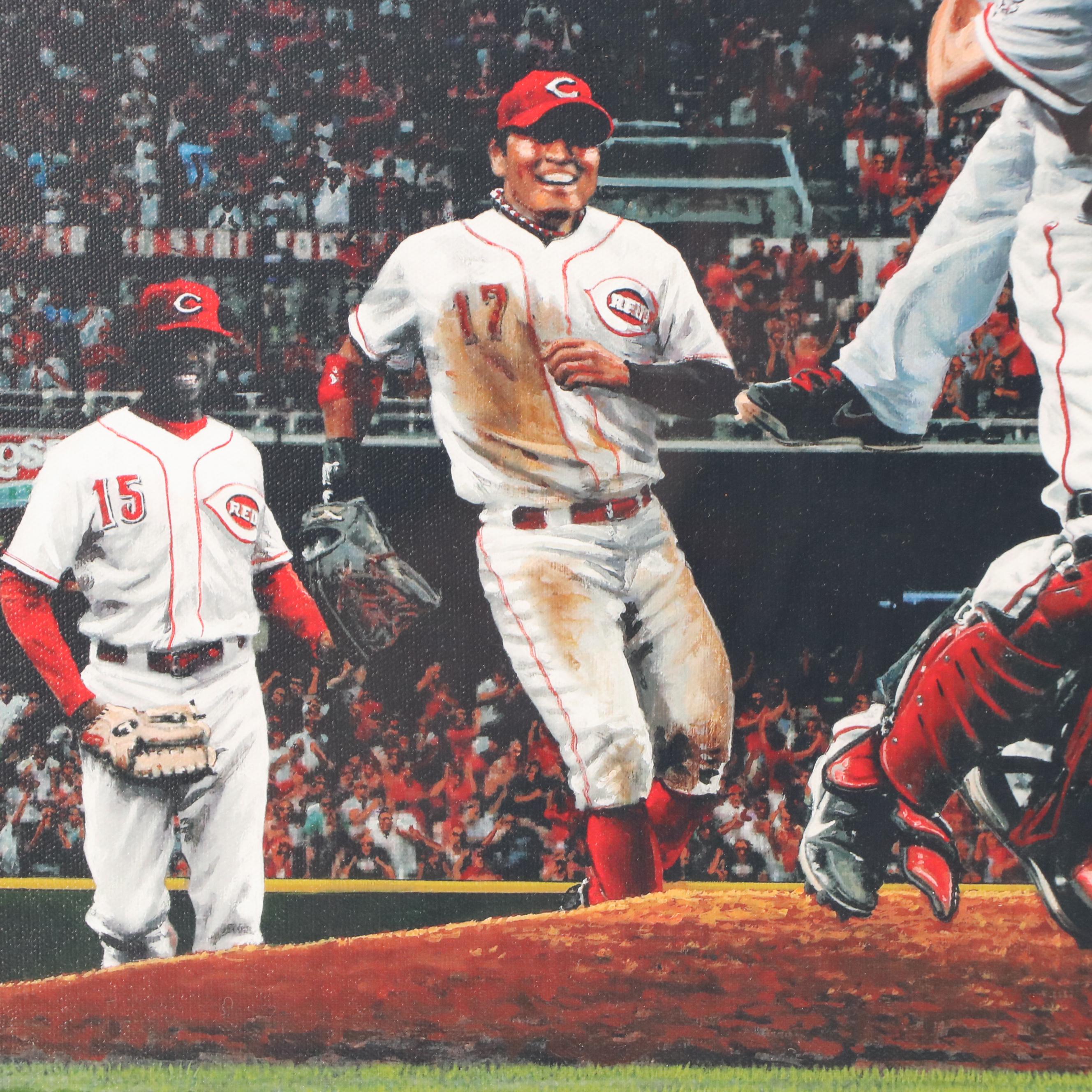 Bill Purdom Cincinnati Reds Giclée "No-No Number Two," 2013