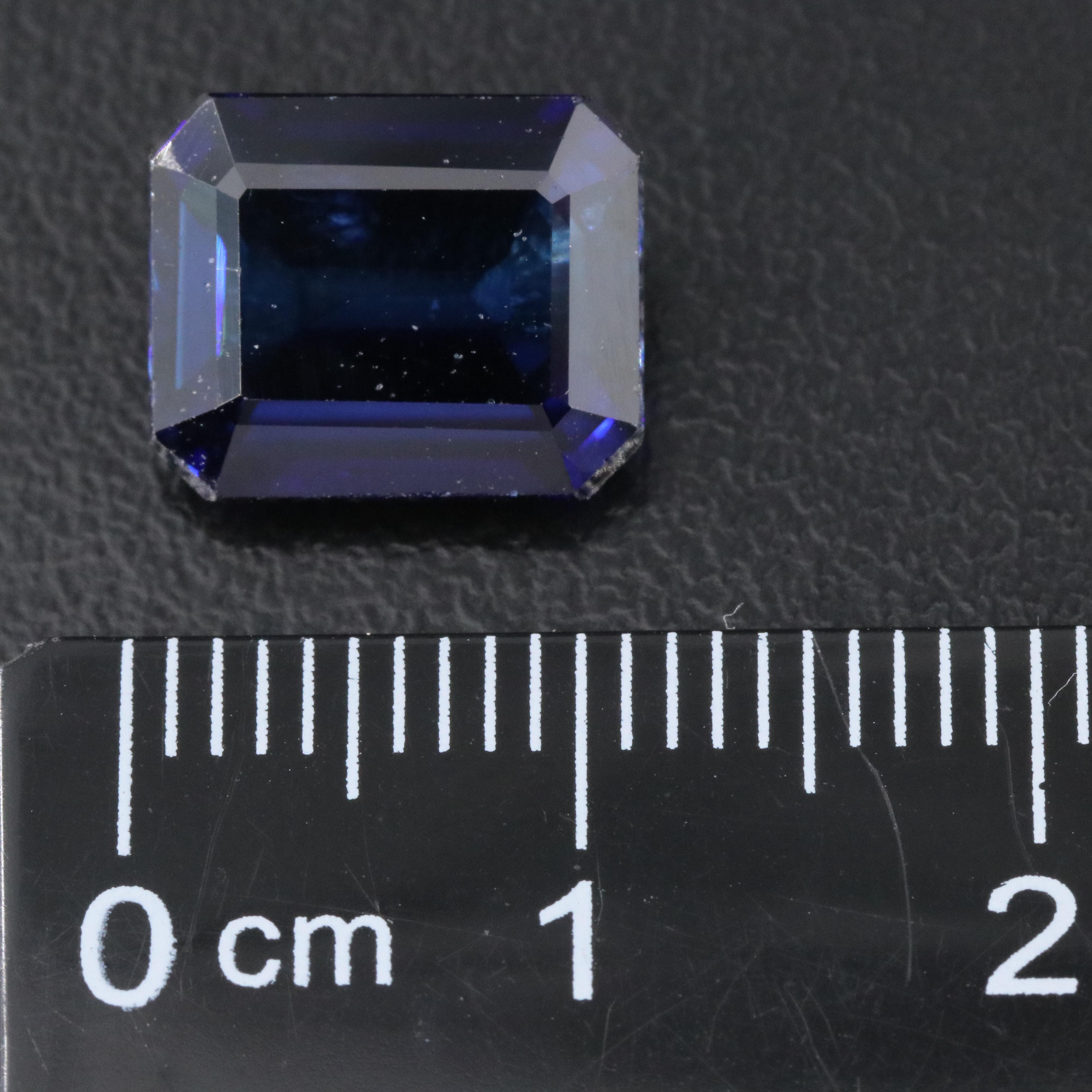 Loose 5.07 CT Lab Grown Sapphire