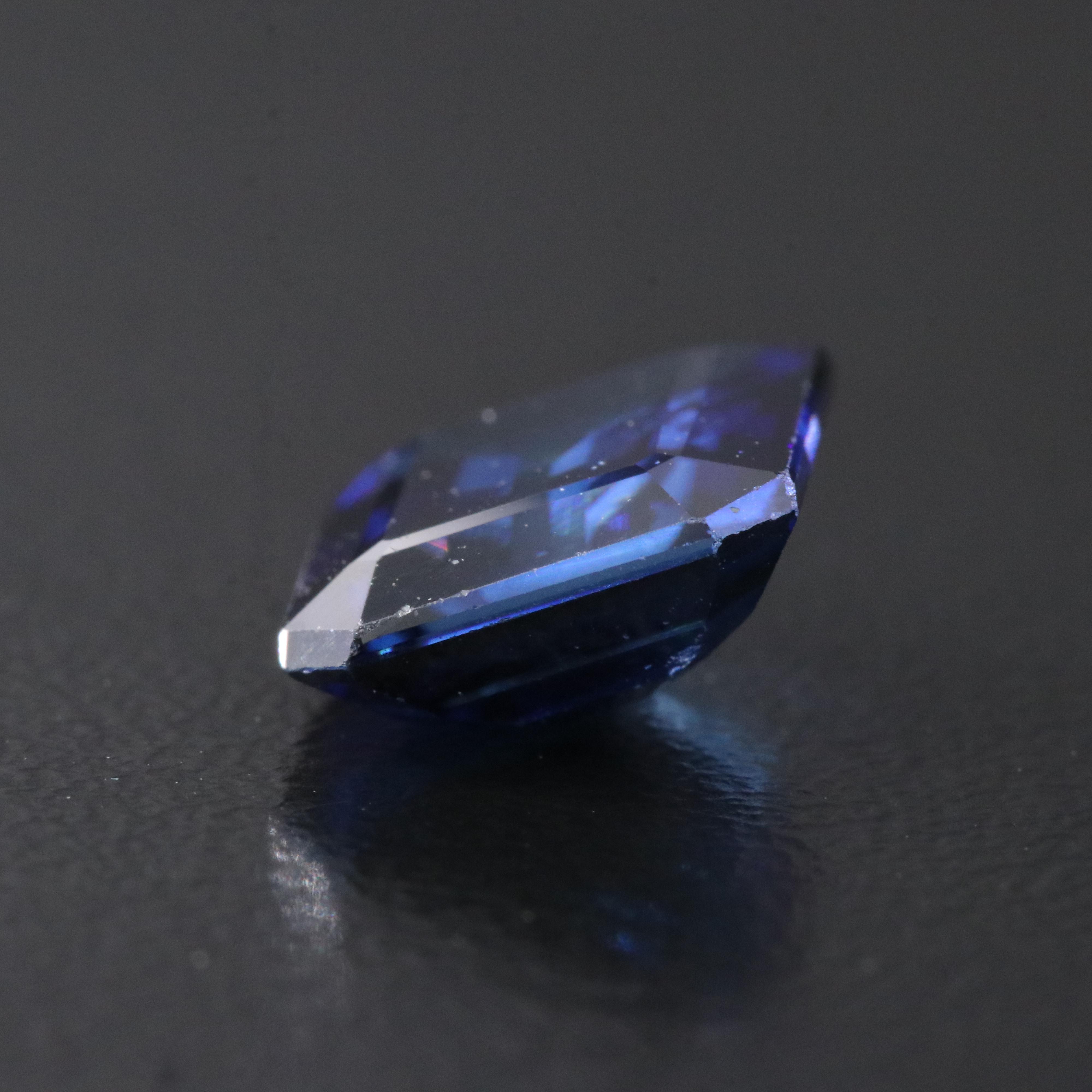 Loose 5.07 CT Lab Grown Sapphire