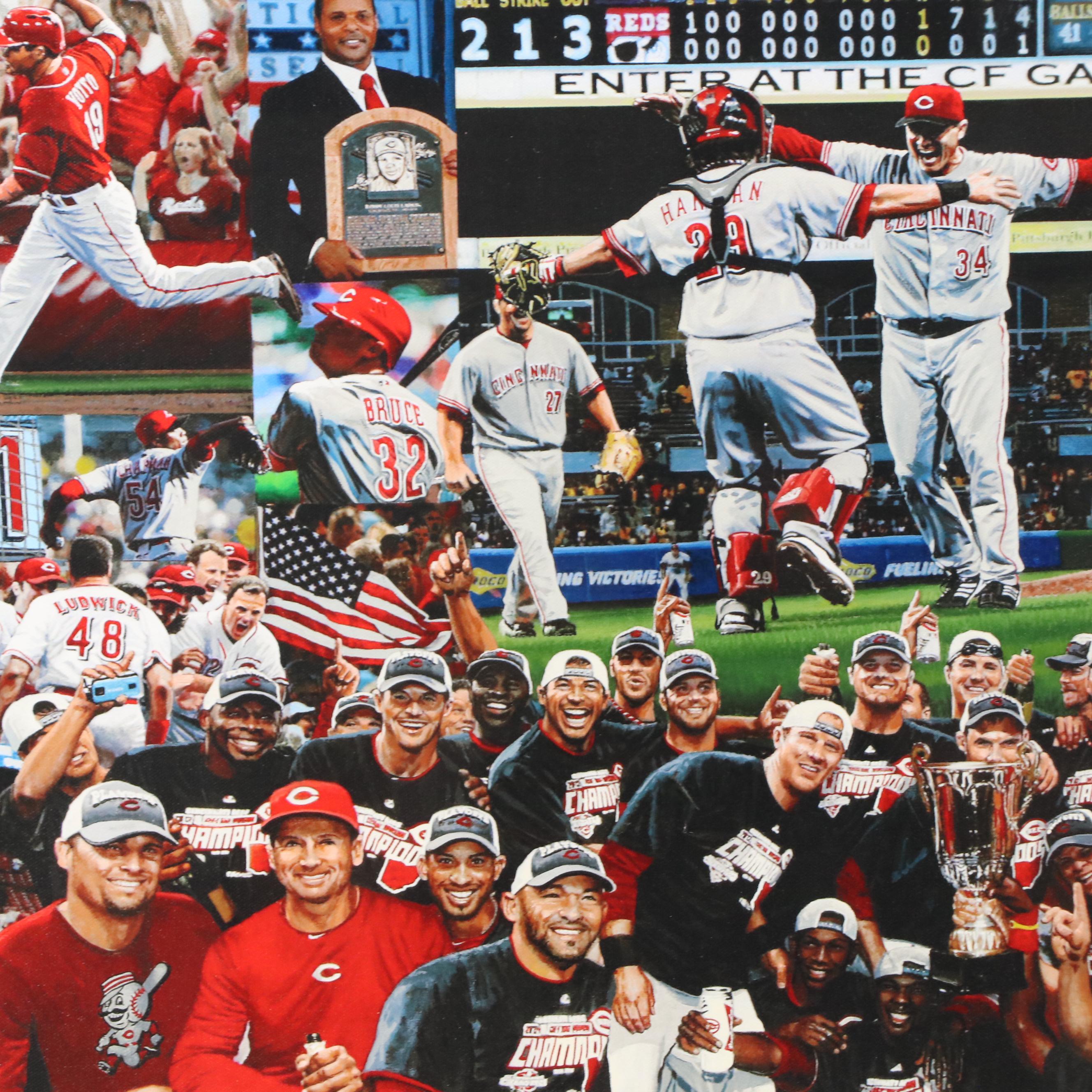 Bill Purdom Cincinnati Reds Giclée "A Season to Celebrate," 2012