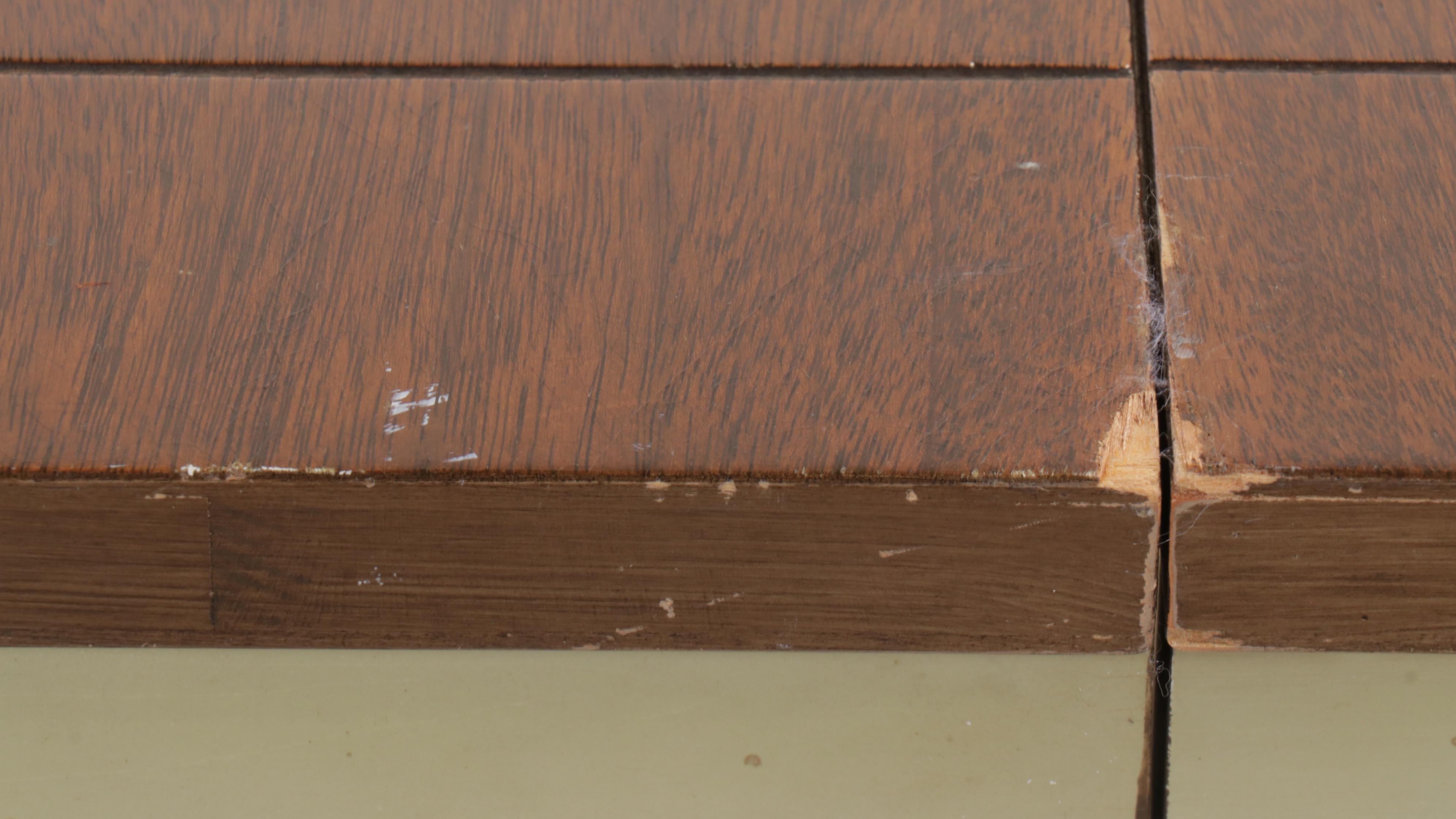 Seven-Piece French Provincial Style Dining Set with Cane-Back Chairs