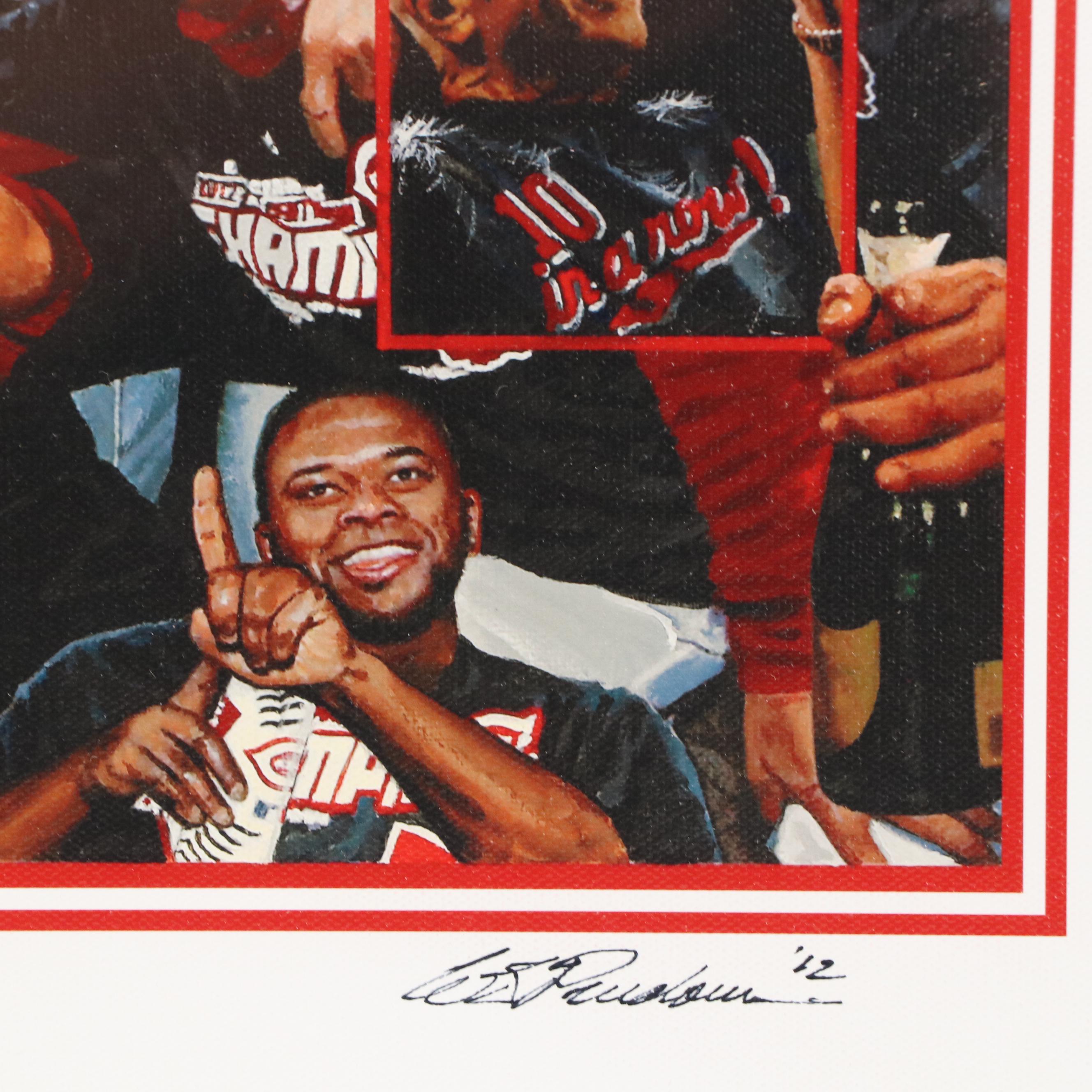 Bill Purdom Cincinnati Reds Giclée "A Season to Celebrate," 2012