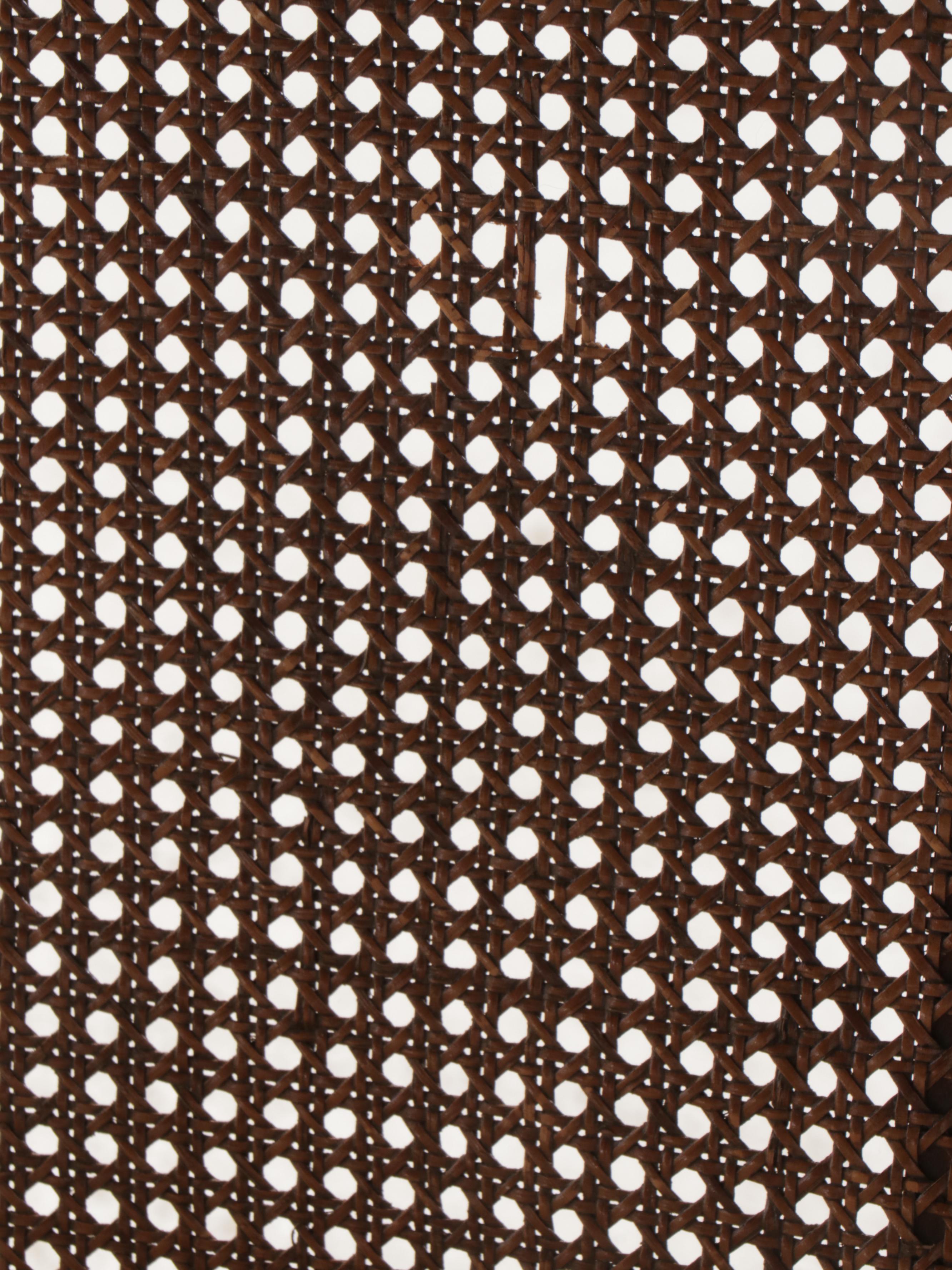 Seven-Piece French Provincial Style Dining Set with Cane-Back Chairs