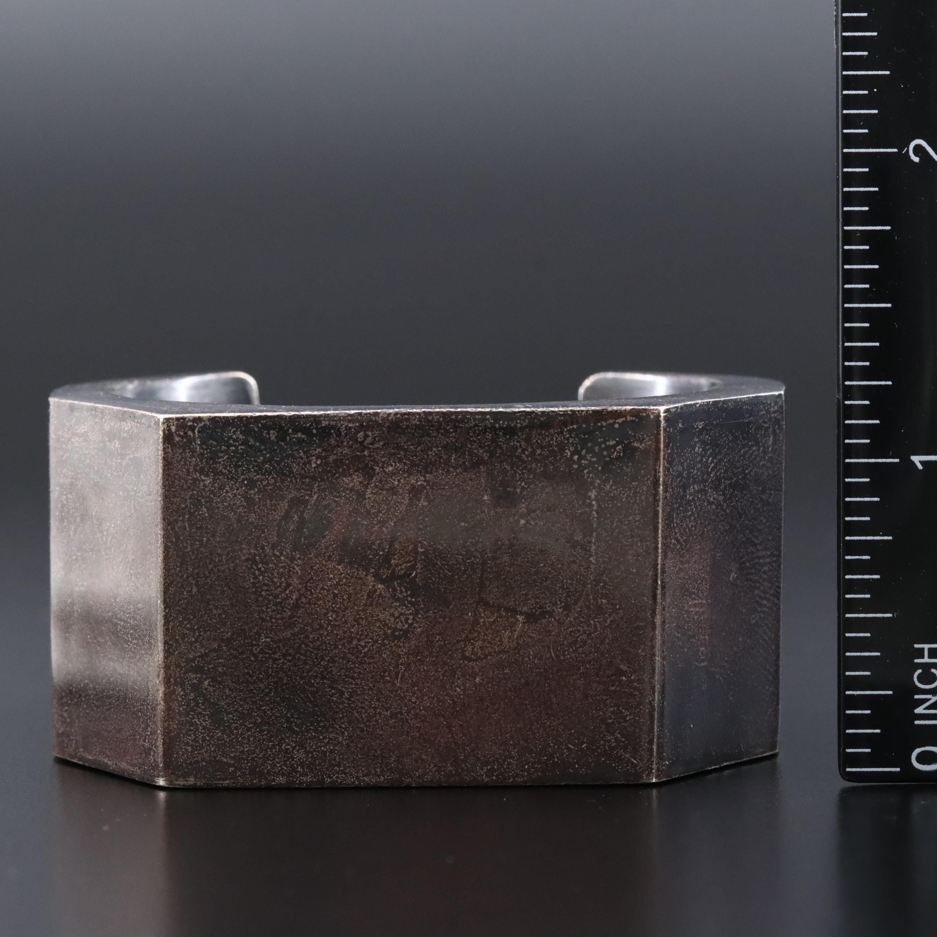 Mexican Sterling Geometric Cuff