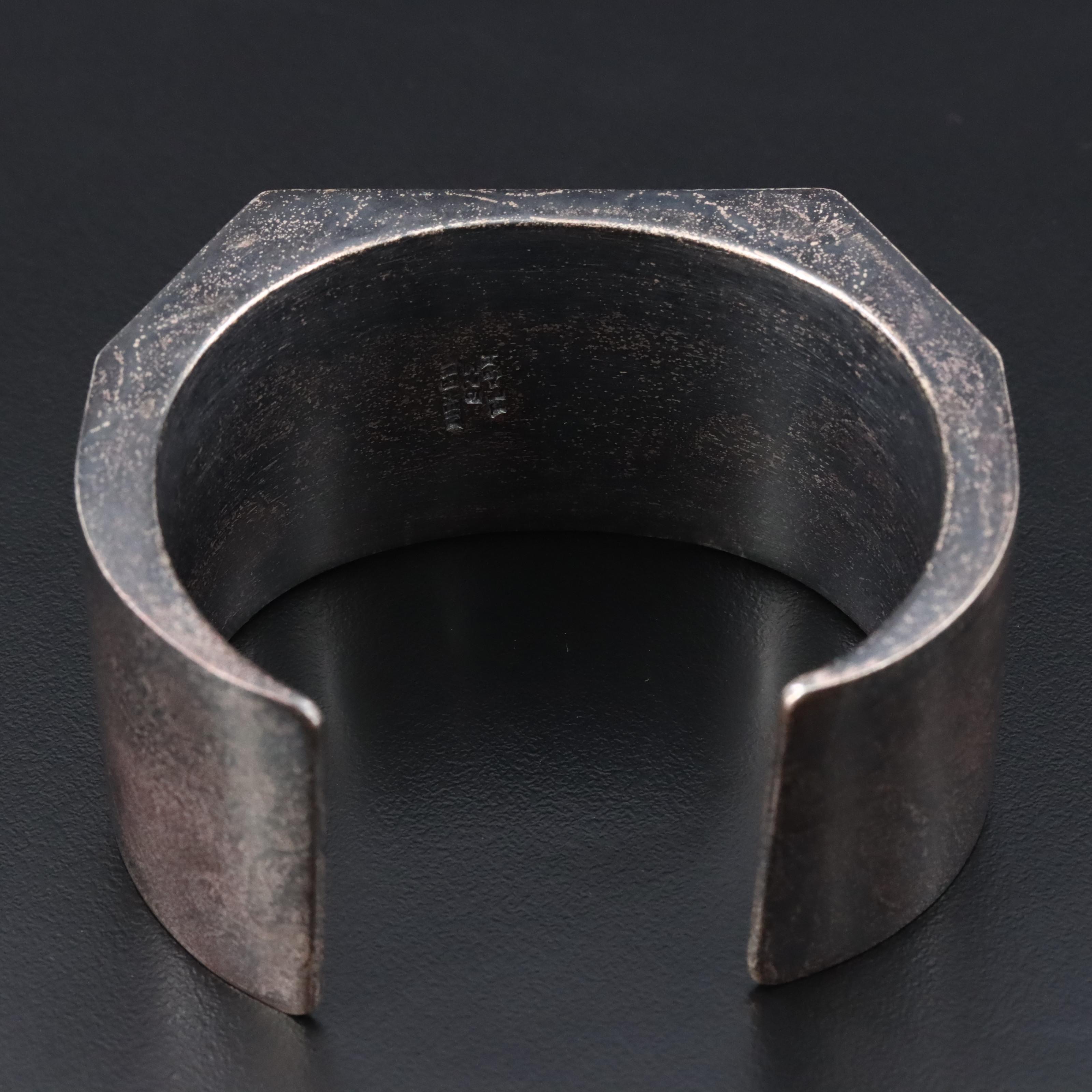 Mexican Sterling Geometric Cuff